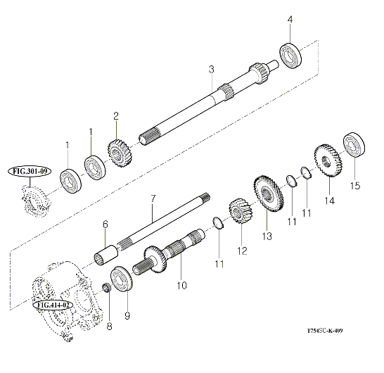 409 - INPUT & COUNTER GEARS