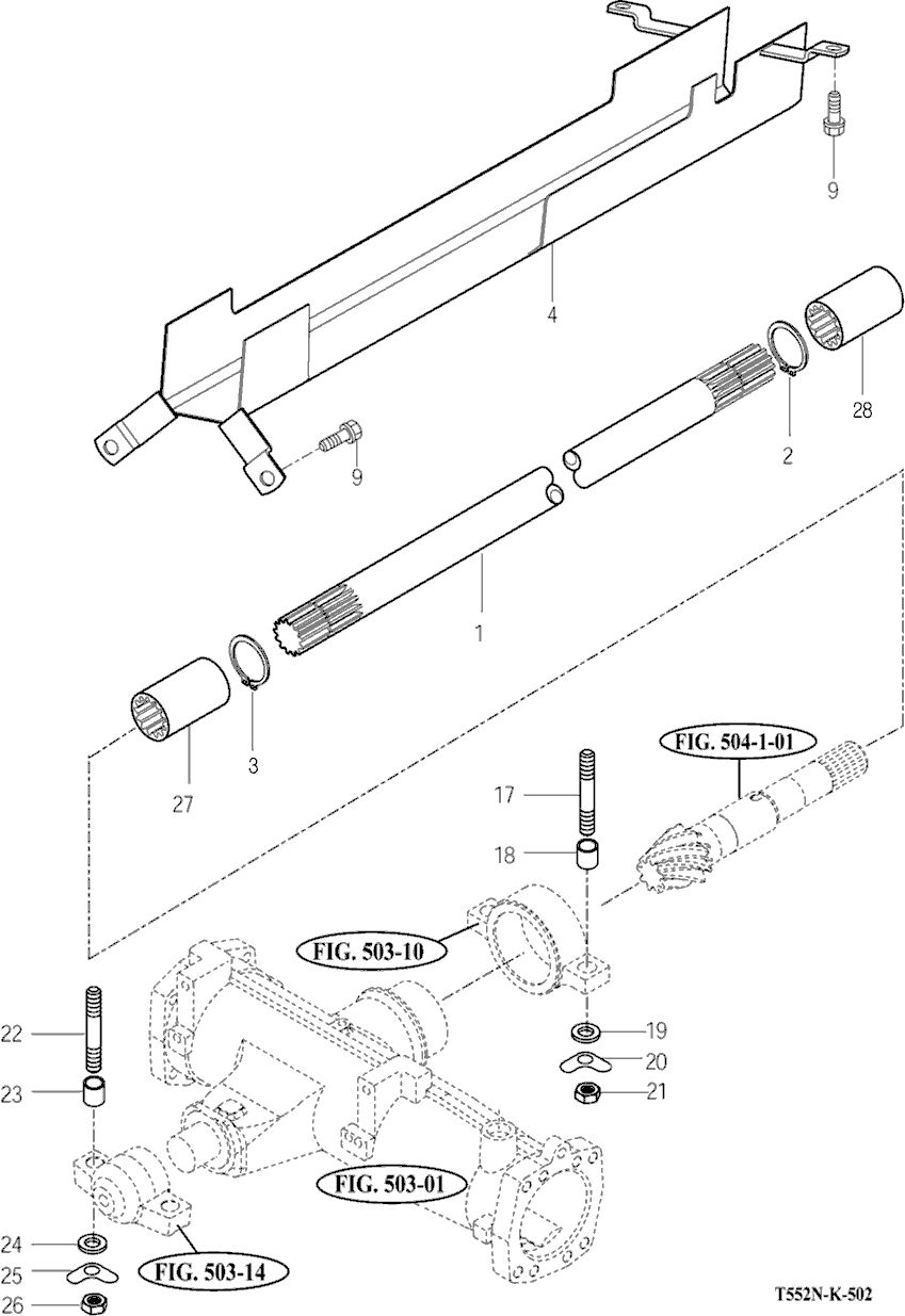 502 - FRONT DRIVE SHAFT