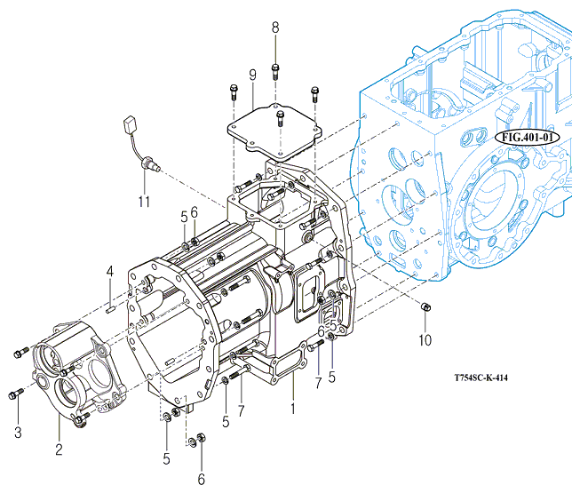 414 - TRANSMISSION MID CASE