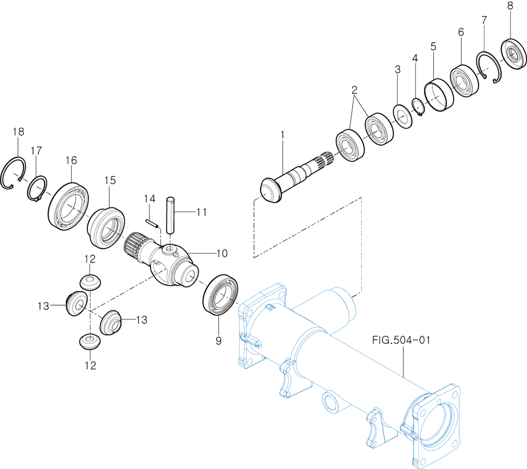 502 - FRONT DIFFERENTIAL GEAR