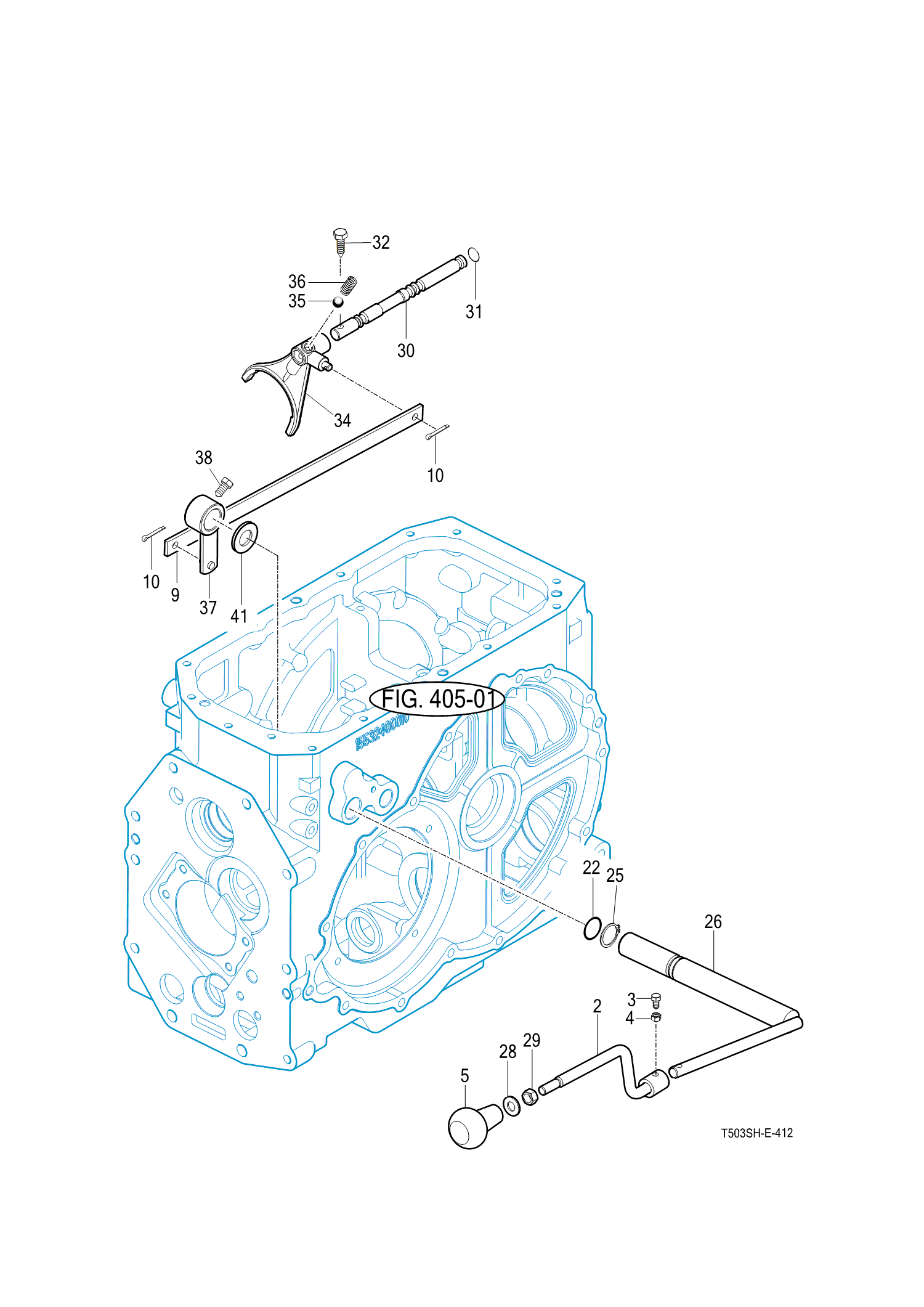 412 - P.T.O CHANGE SHIFTER (B)