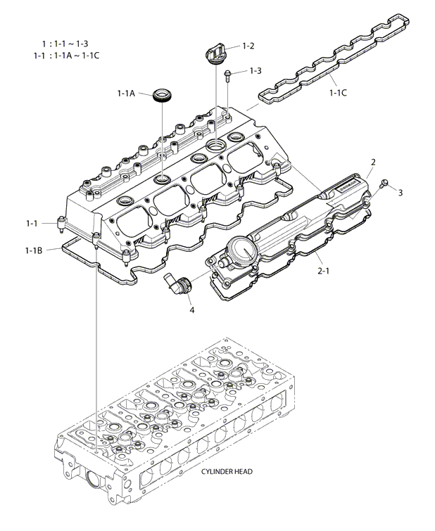 110 - CYLINDER HEAD COVER ASSY