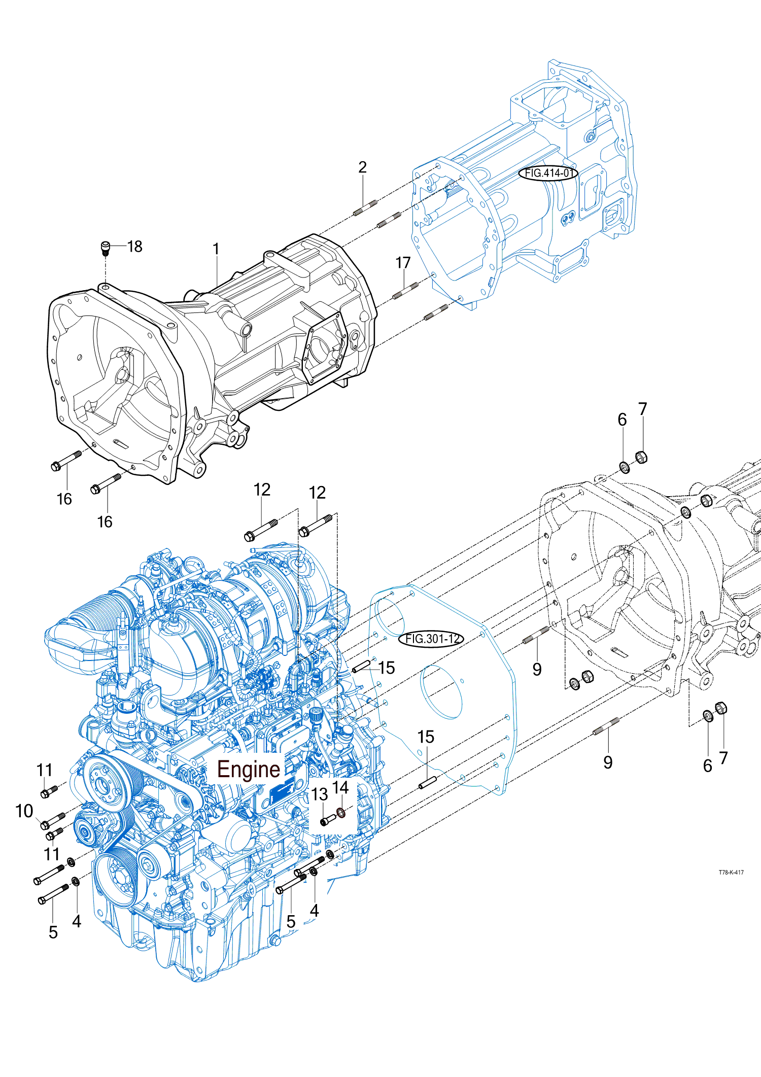 417 - TRANSMISSION FRONT CASE