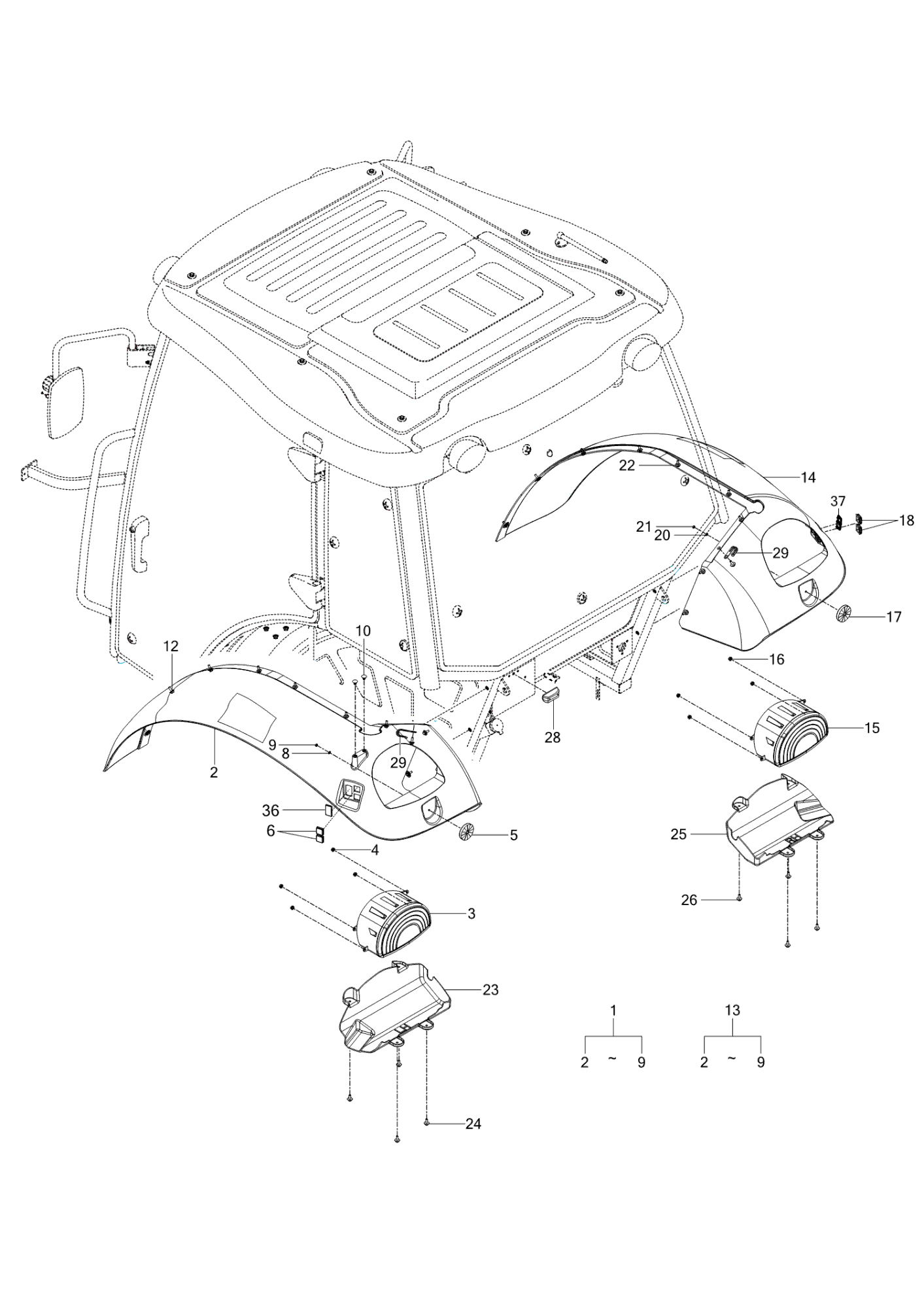 713 - SUB FENDER & COVER (2023-04-03 ~)