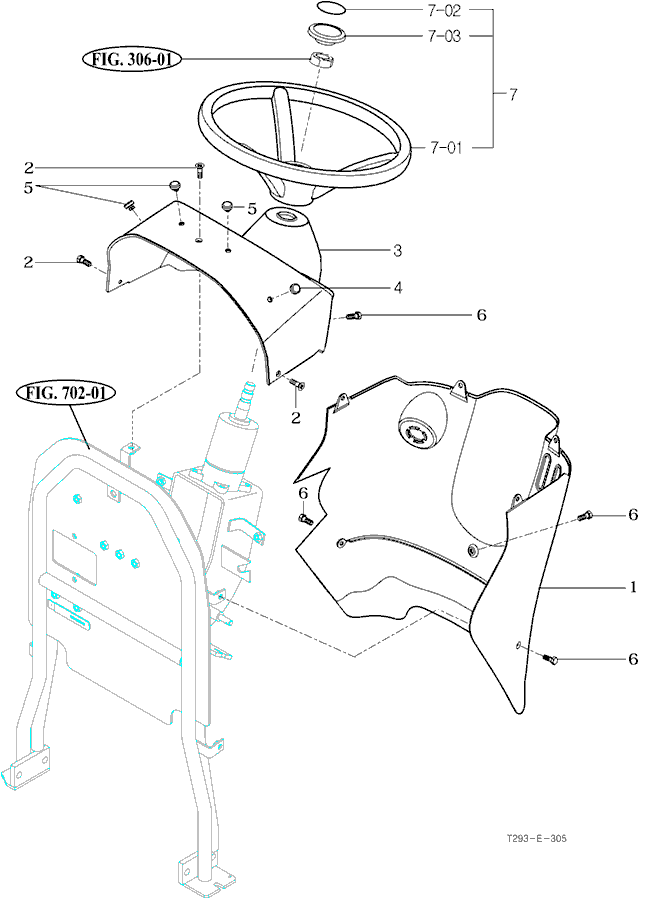 305 - STEERING WHEEL & DASH COVER