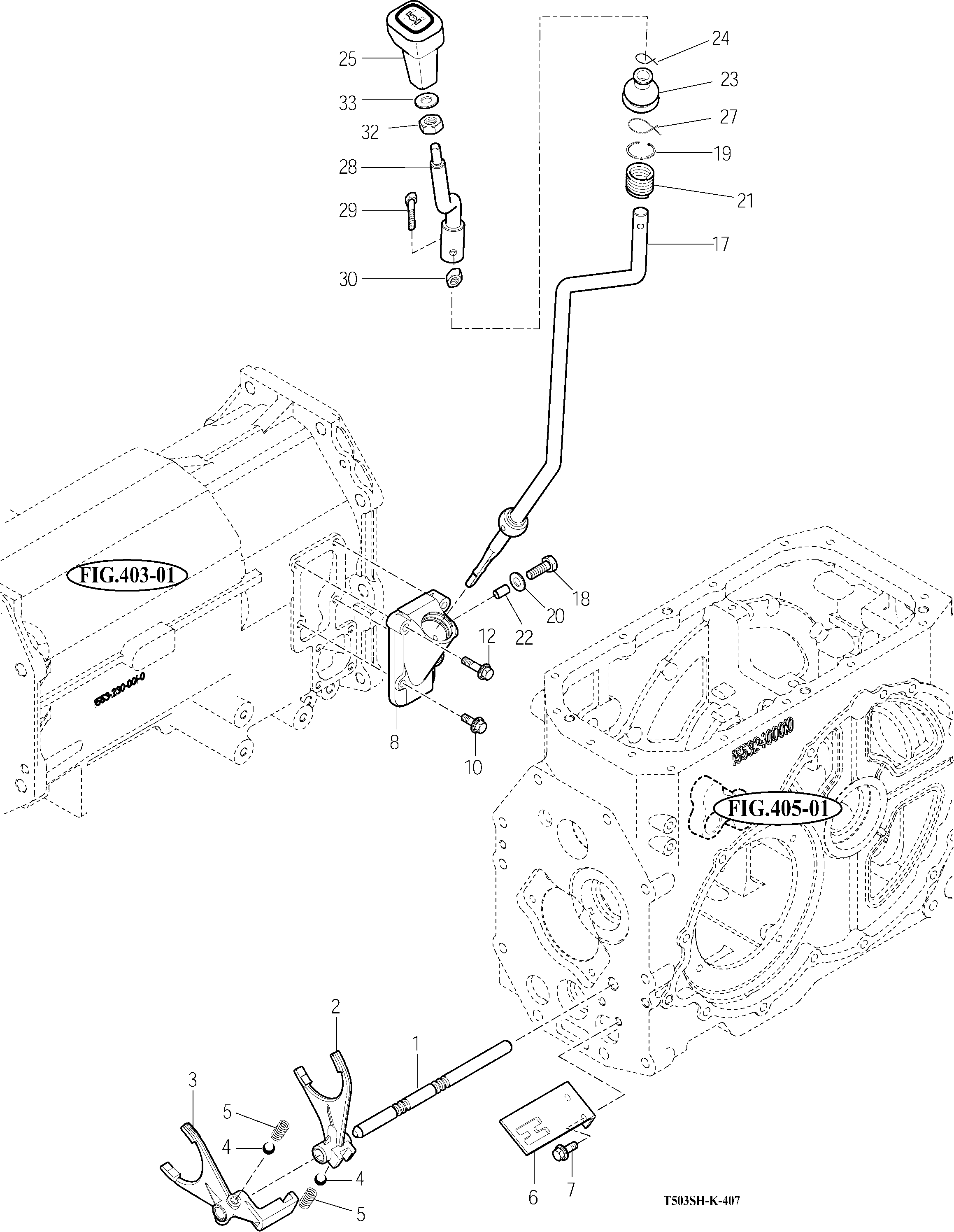 407 - SUB CHANGE SHIFTER 407 - SUB CHANGE SHIFTER