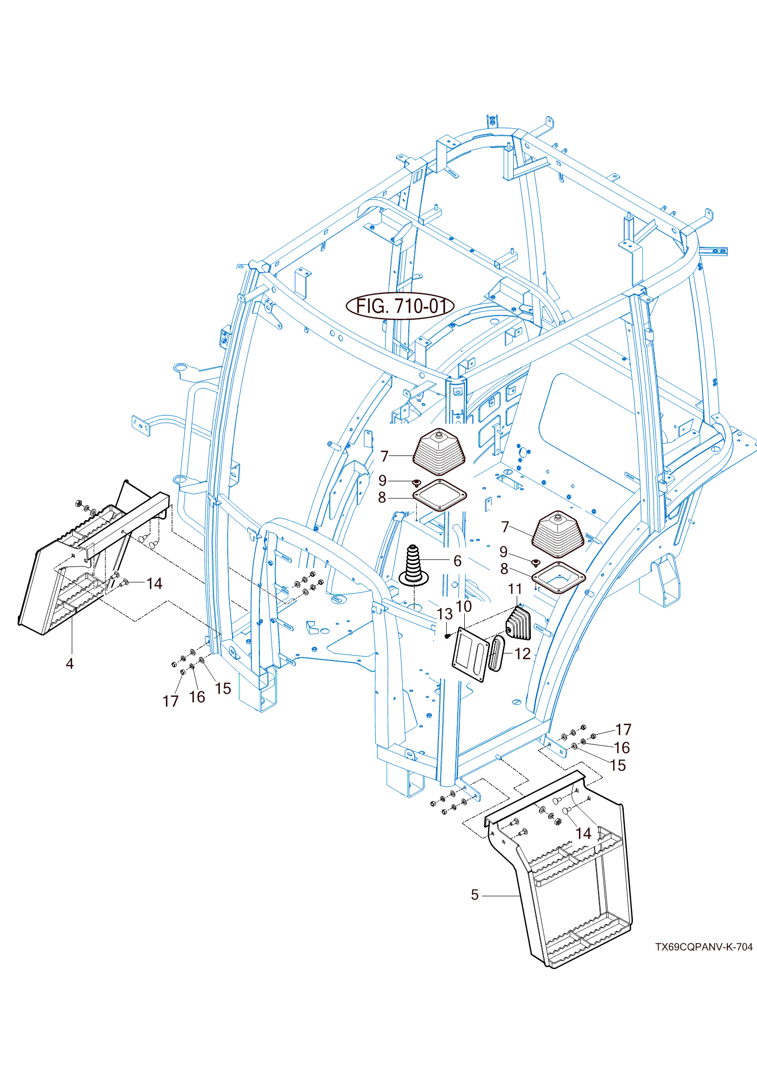 704 - LEVER COVER & STEP 704 - LEVER COVER & STEP