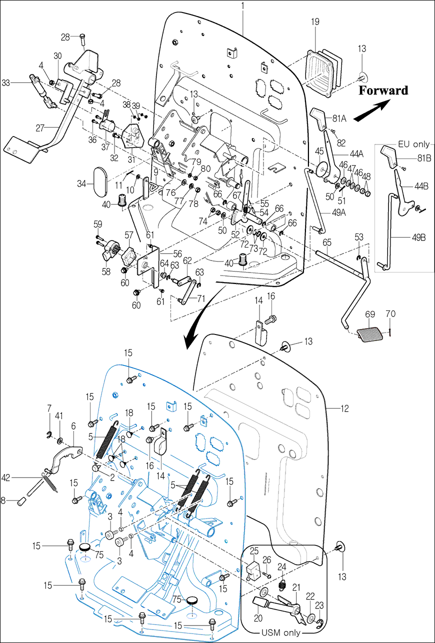 302 - CLUTCH PEDAL