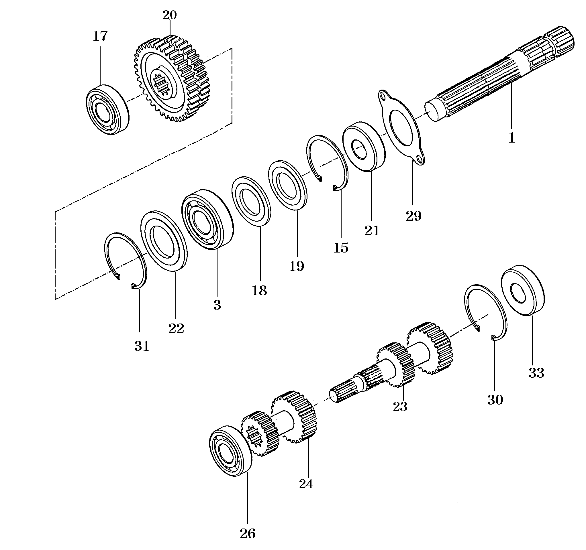 051 - PTO CHANGE GEARS-2 SPEED