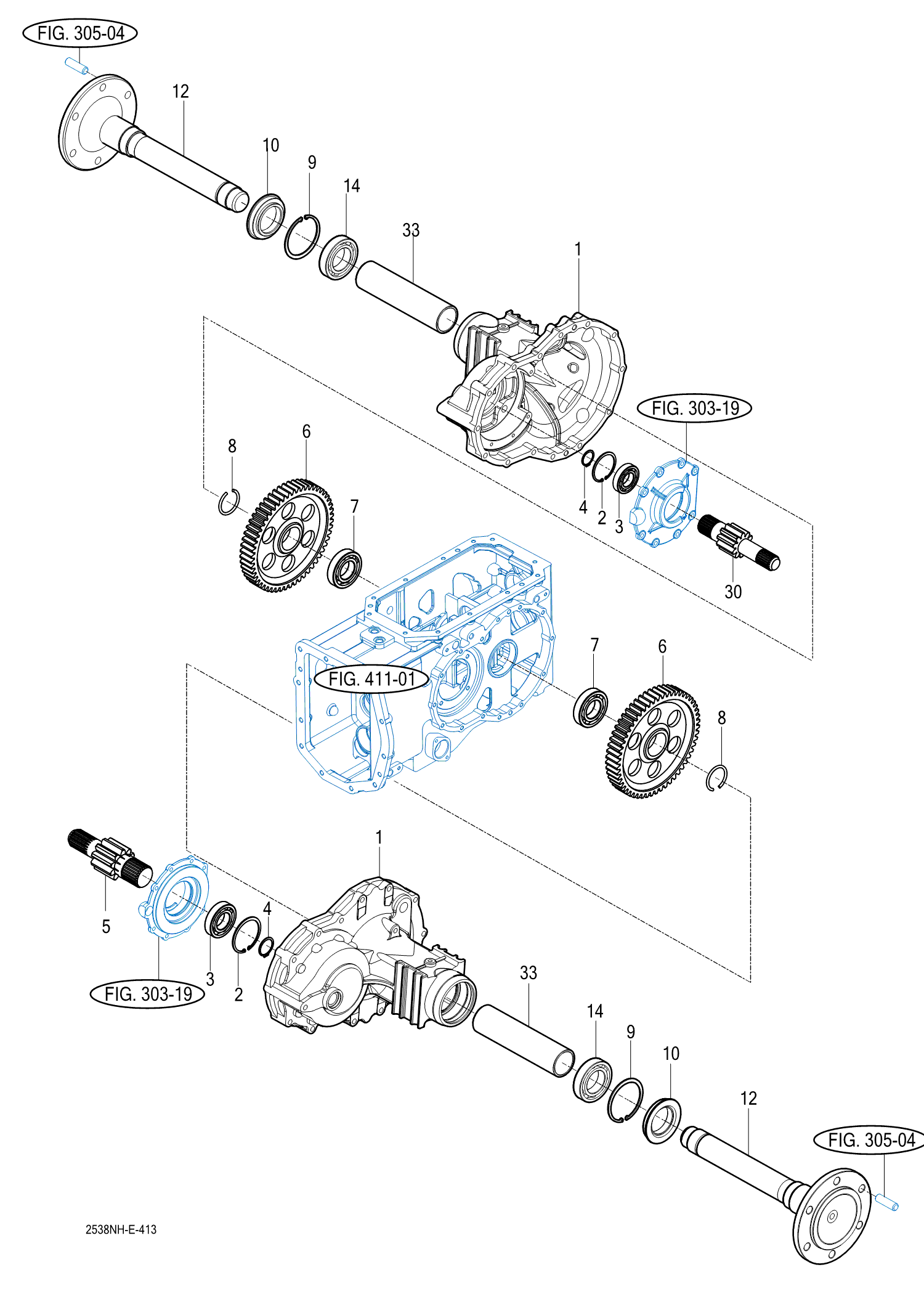 413 - REAR AXLE HOUSINGS (2)