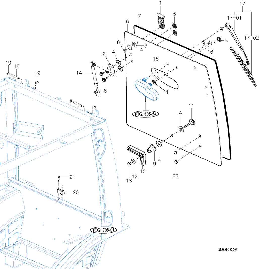 709 - REAR GLASS