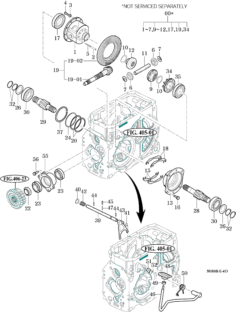 413 - REAR DIFFERENTIAL GEARS