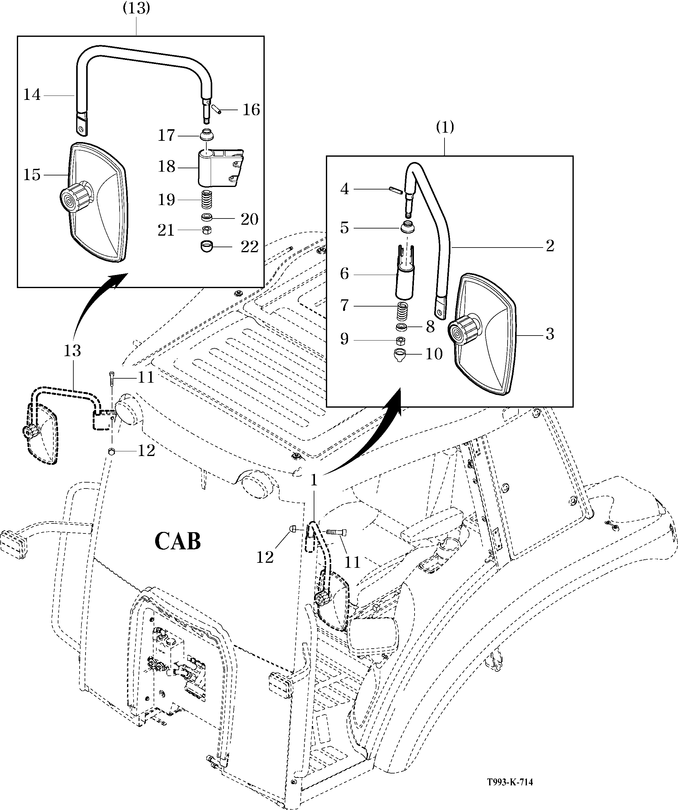714 - REARVIEW MIRRORS