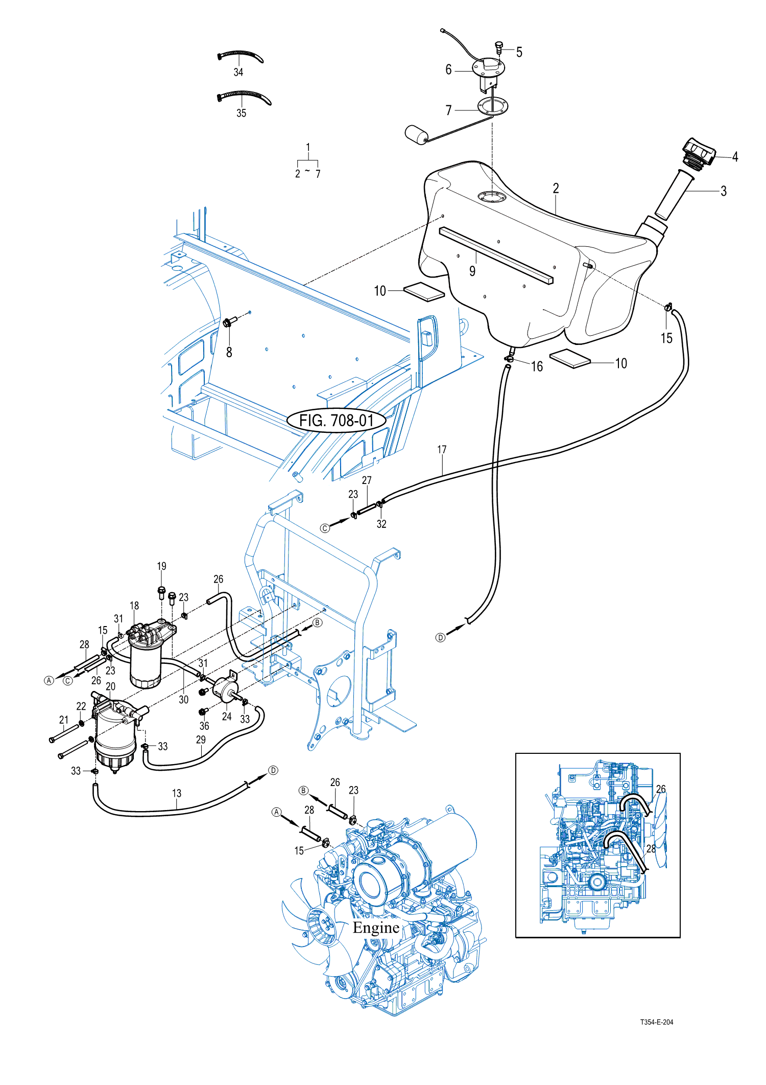 204 - FUEL TANK & HOSE