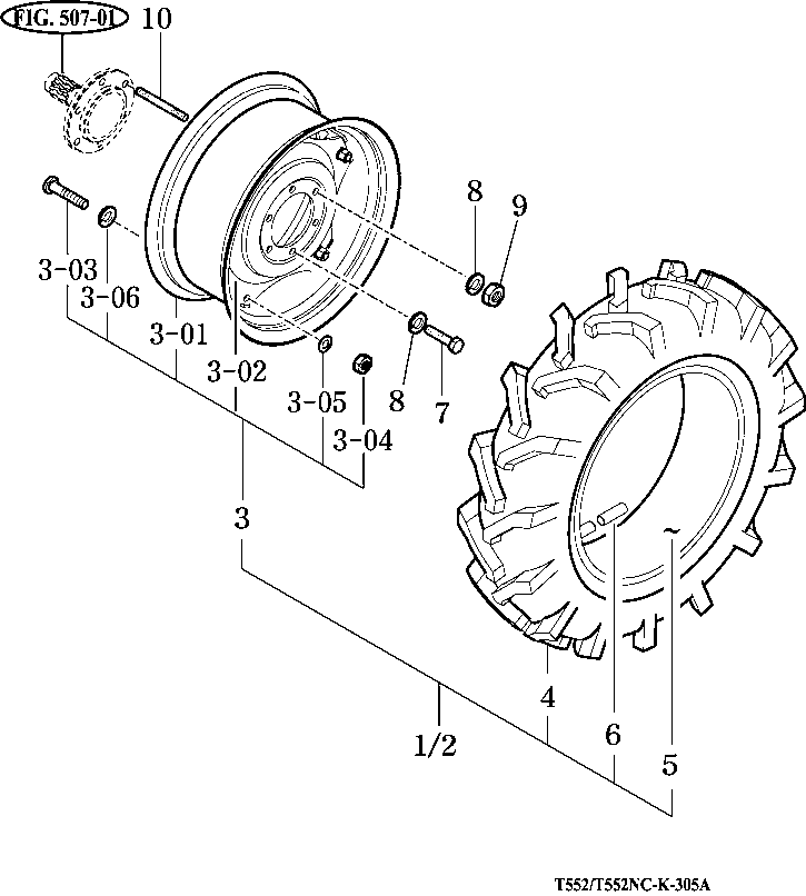 305 - FRONT WHEEL