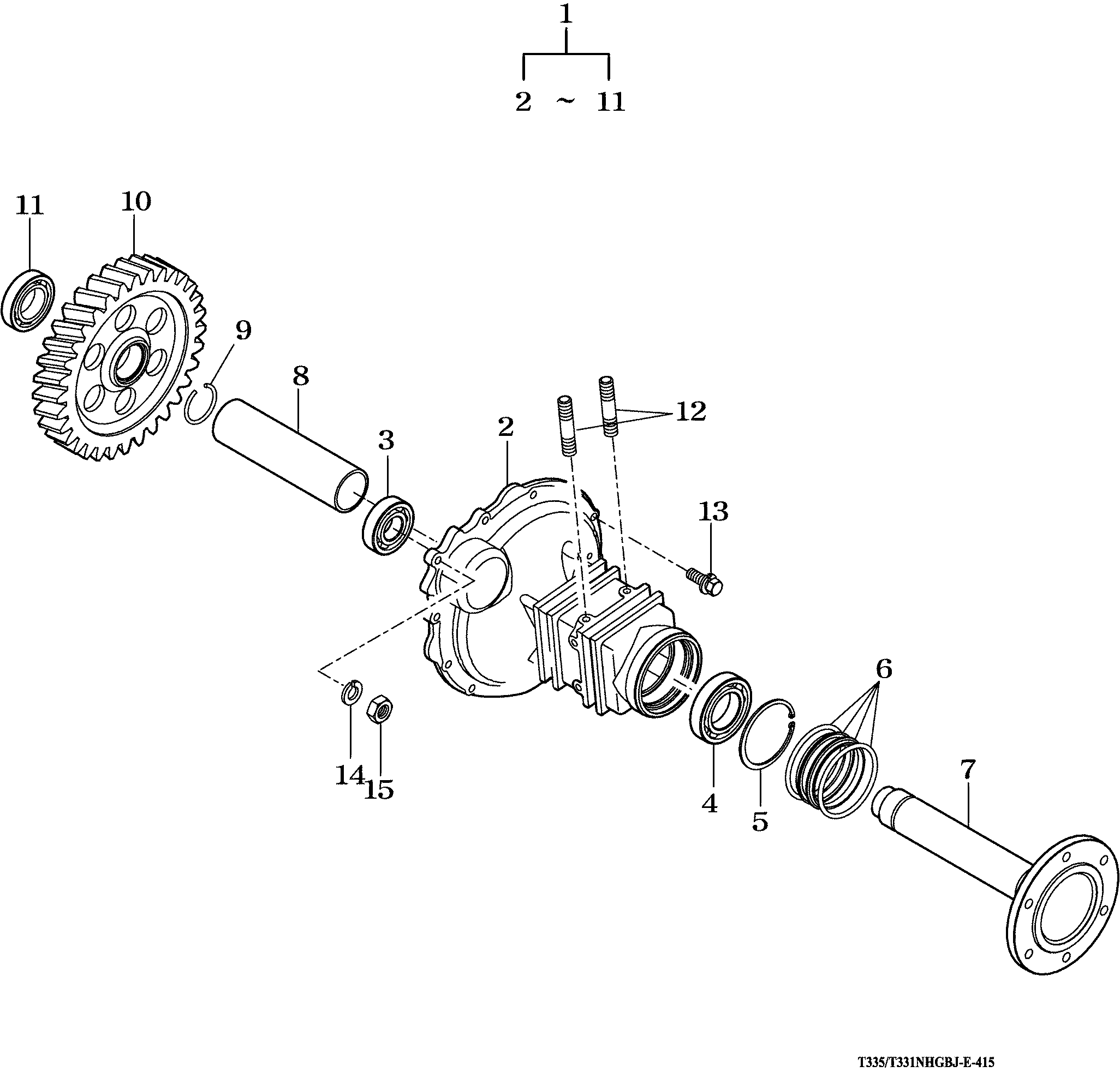 415 - REAR AXLE HOUSINGS
