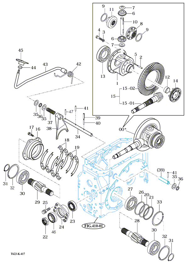 418 - REAR DIFFERENTIAL GEARS