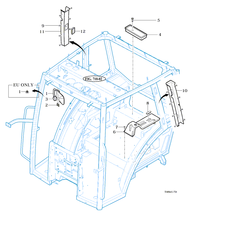 721 - ROOM MIRROR ASSY