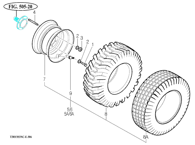 305 - FRONT WHEEL MOUNTING