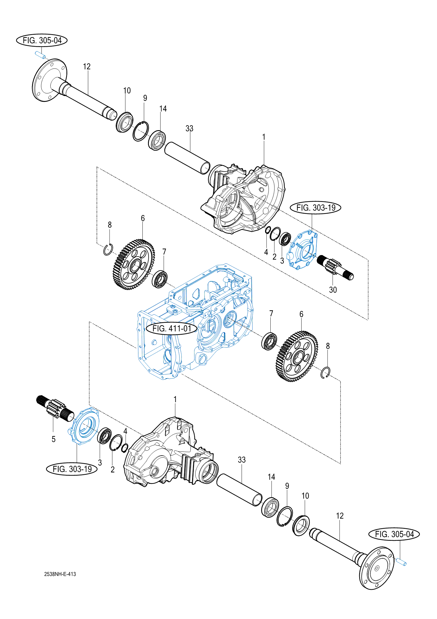 413 - REAR AXLE HOUSINGS (2)