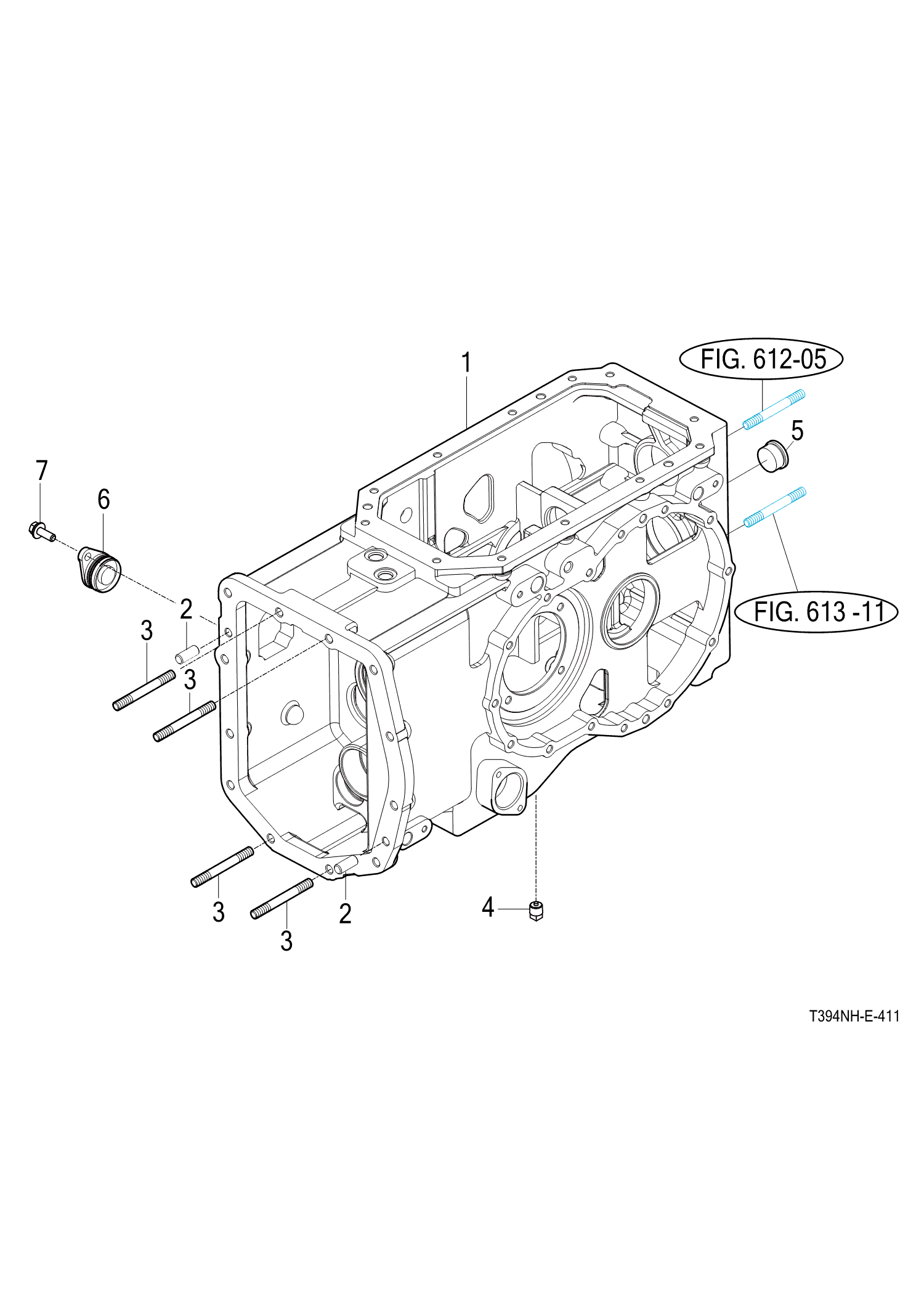411 - TRANSMISSION REAR CASE