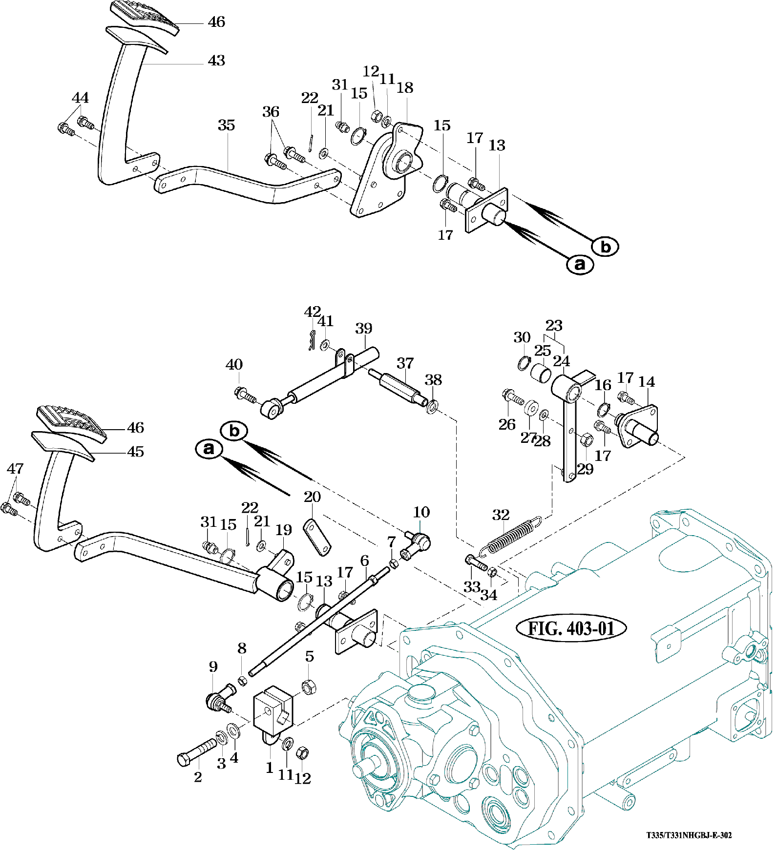 302 - FORWARD & REVERSE CONTROL LINKAGE