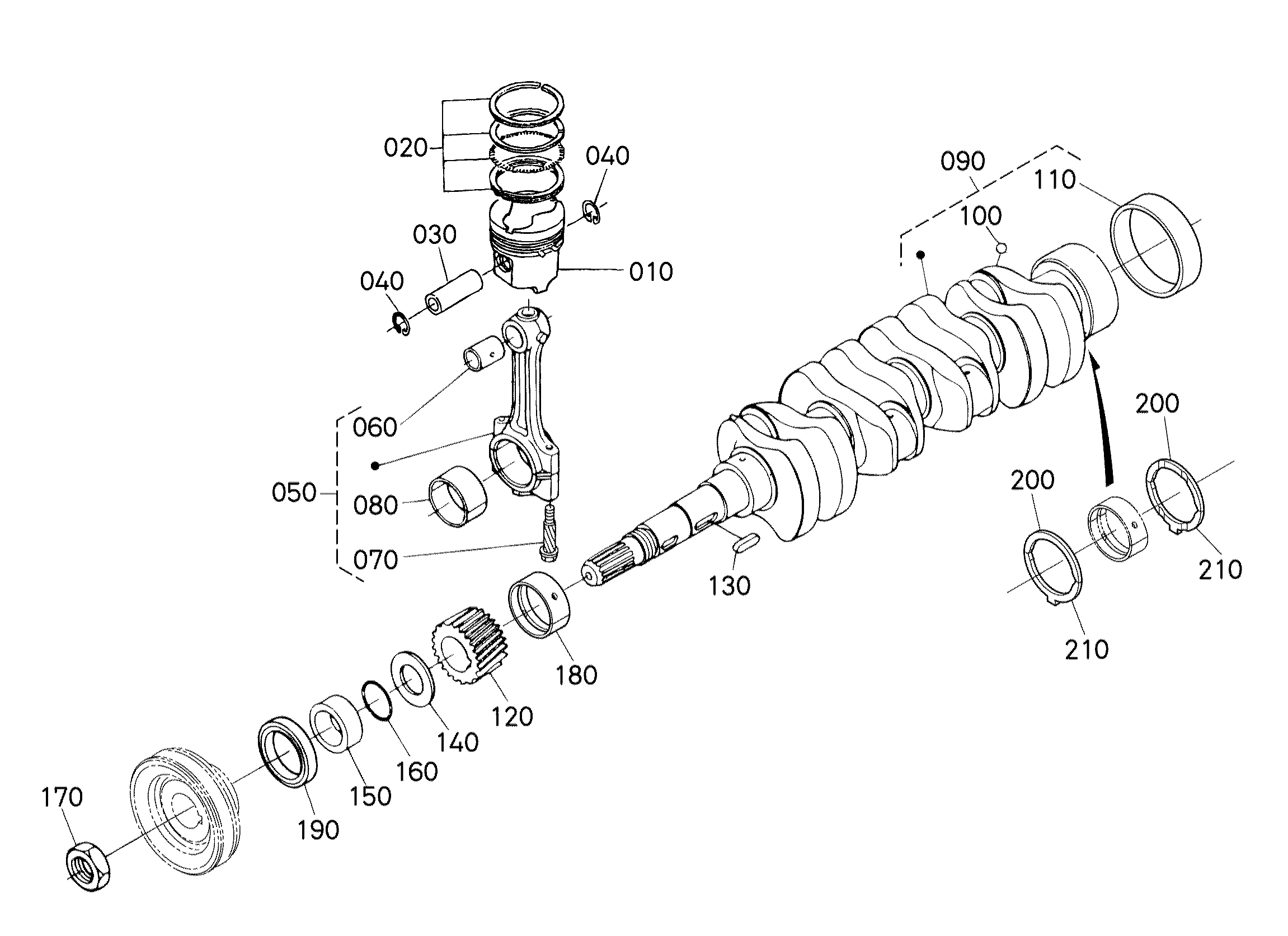 102-1 - PISTON & CRANKSHAFT