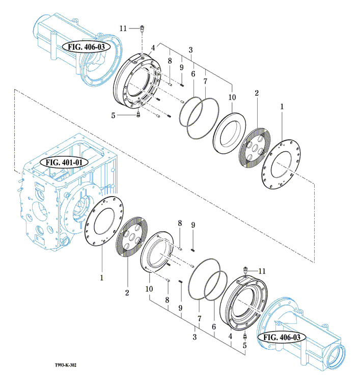 302 - CASE SUB ASSY, BRAKE