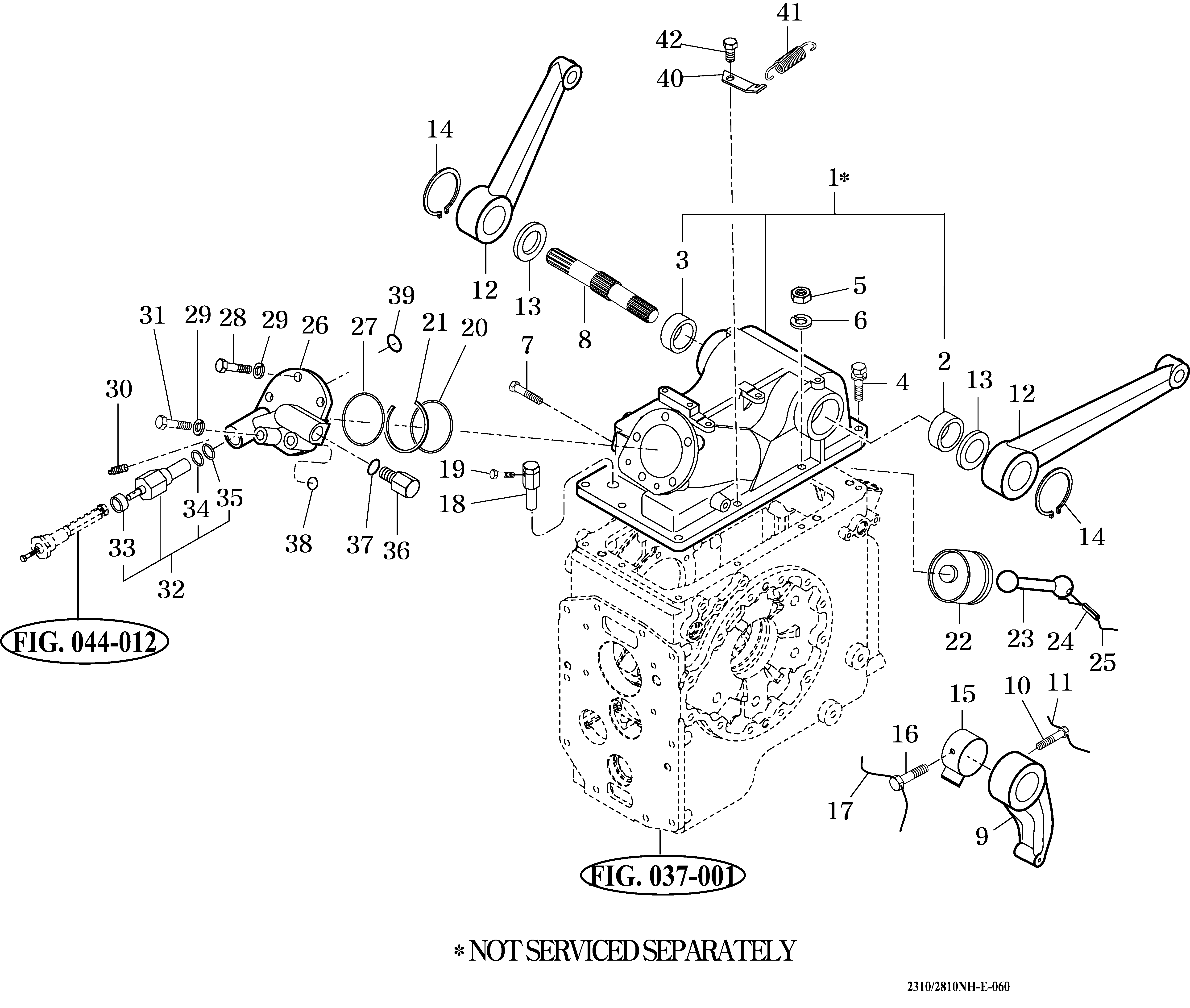 060 - CYLINDER CASE & LIFT ARM