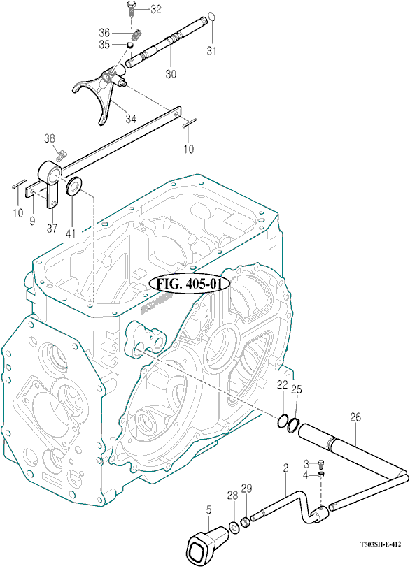 412 - P.T.O CHANGE SHIFTER (B) 412 - P.T.O CHANGE SHIFTER (B)