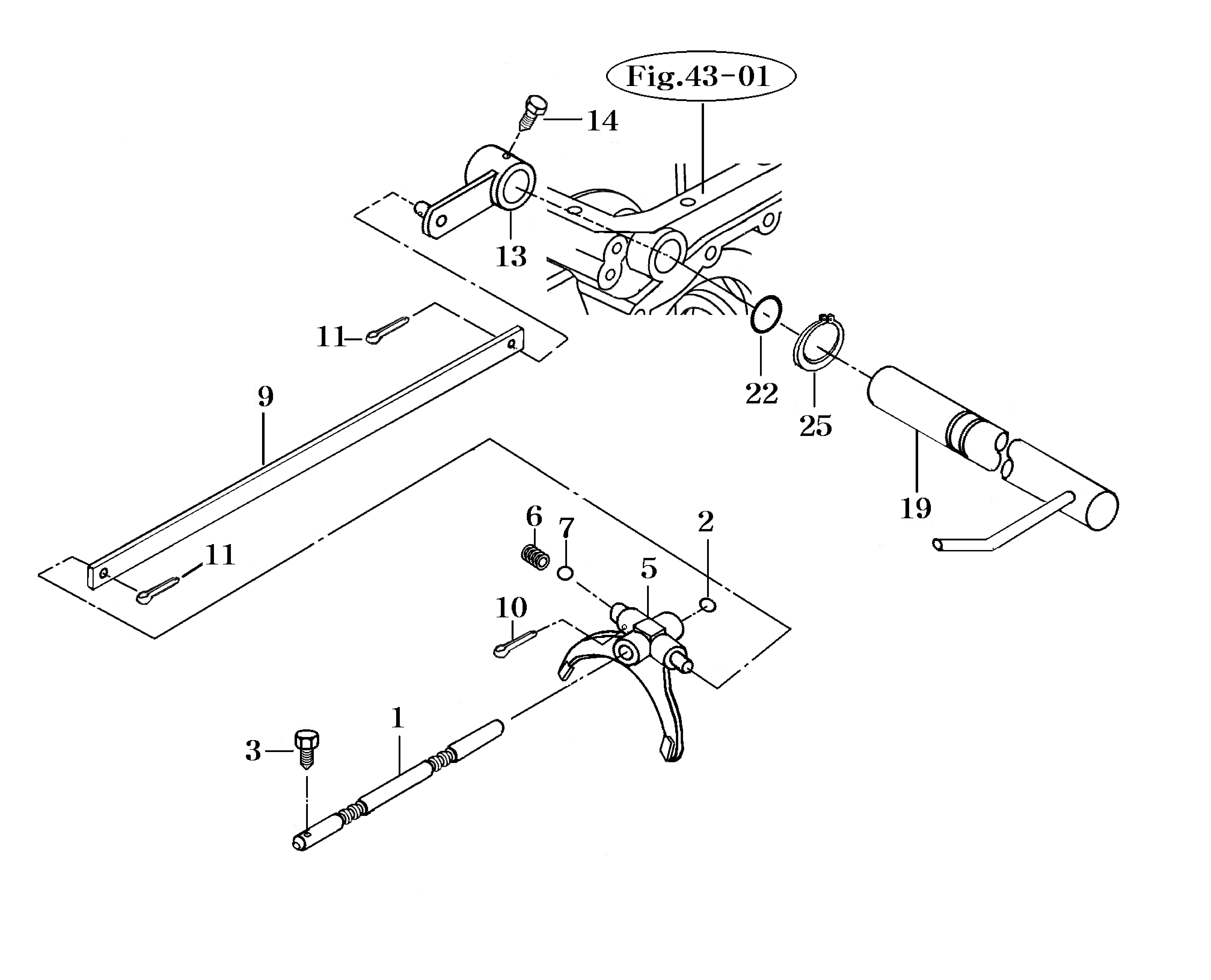 052A - P.T.O CHANGE LINKAGE-2 SPEED