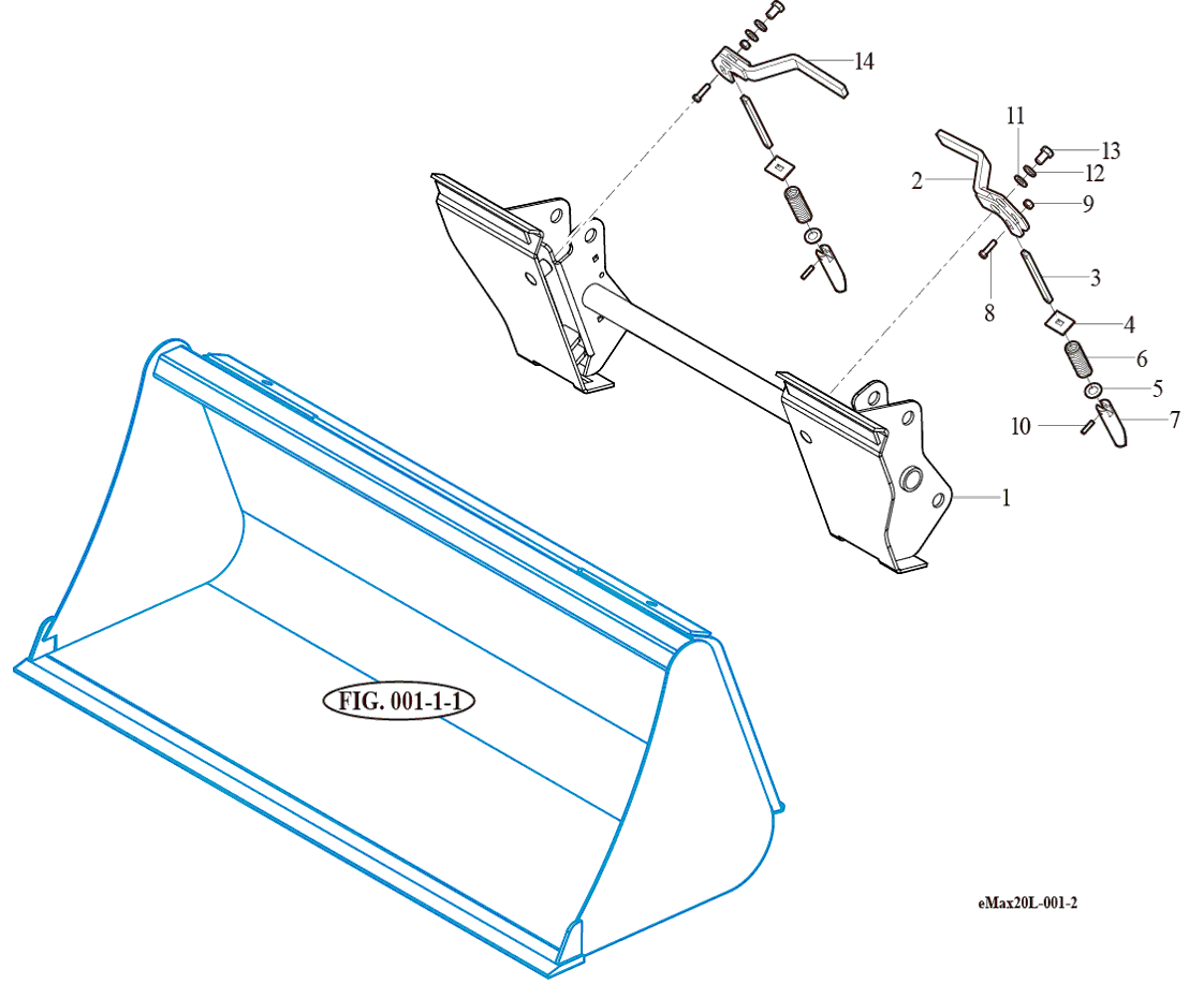 001-2 - QUICK ATTACH ASS'Y (SKID TYPE)