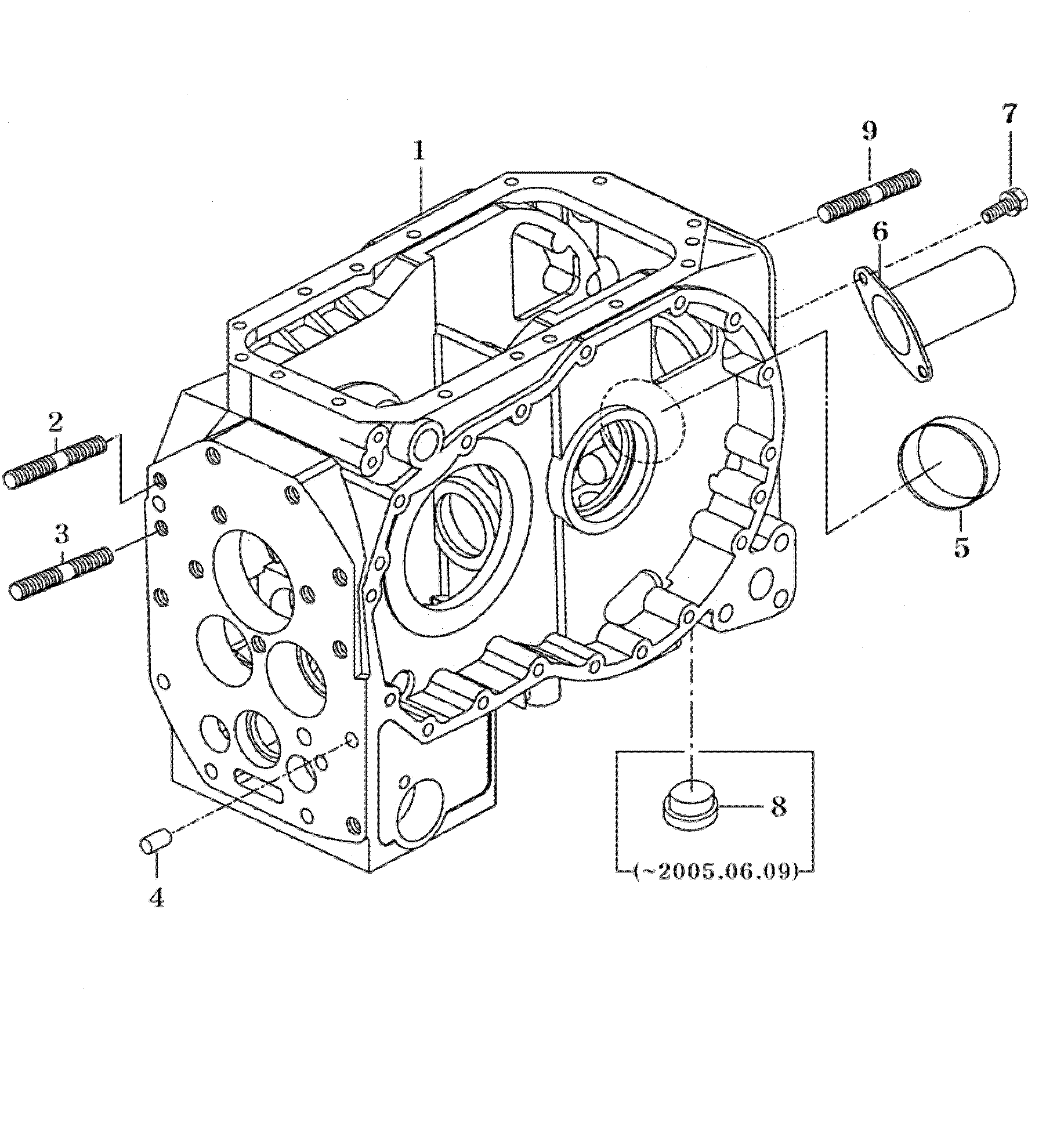 043 - TRANSMISSION REAR CASE