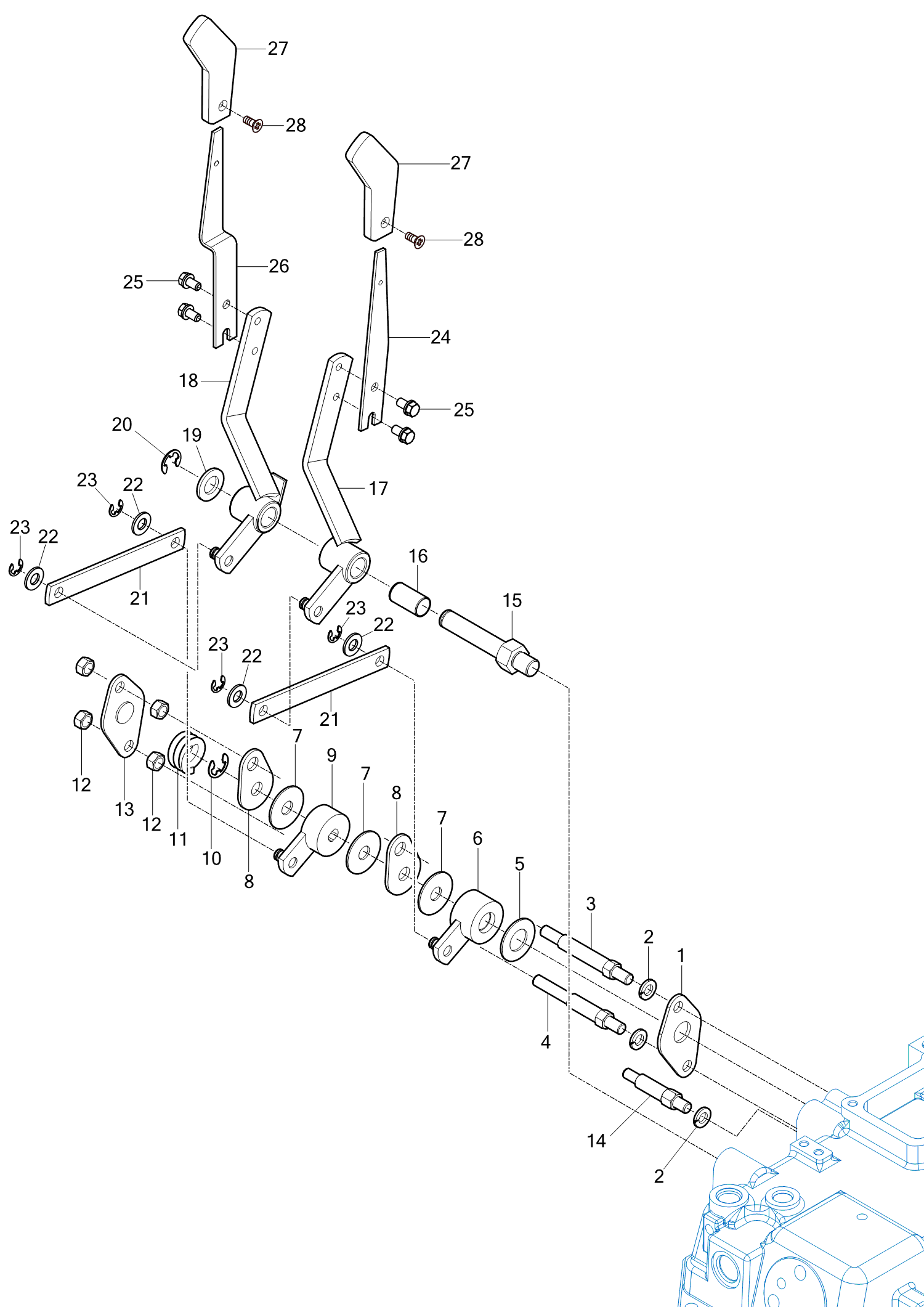 608 - POSITION LEVER