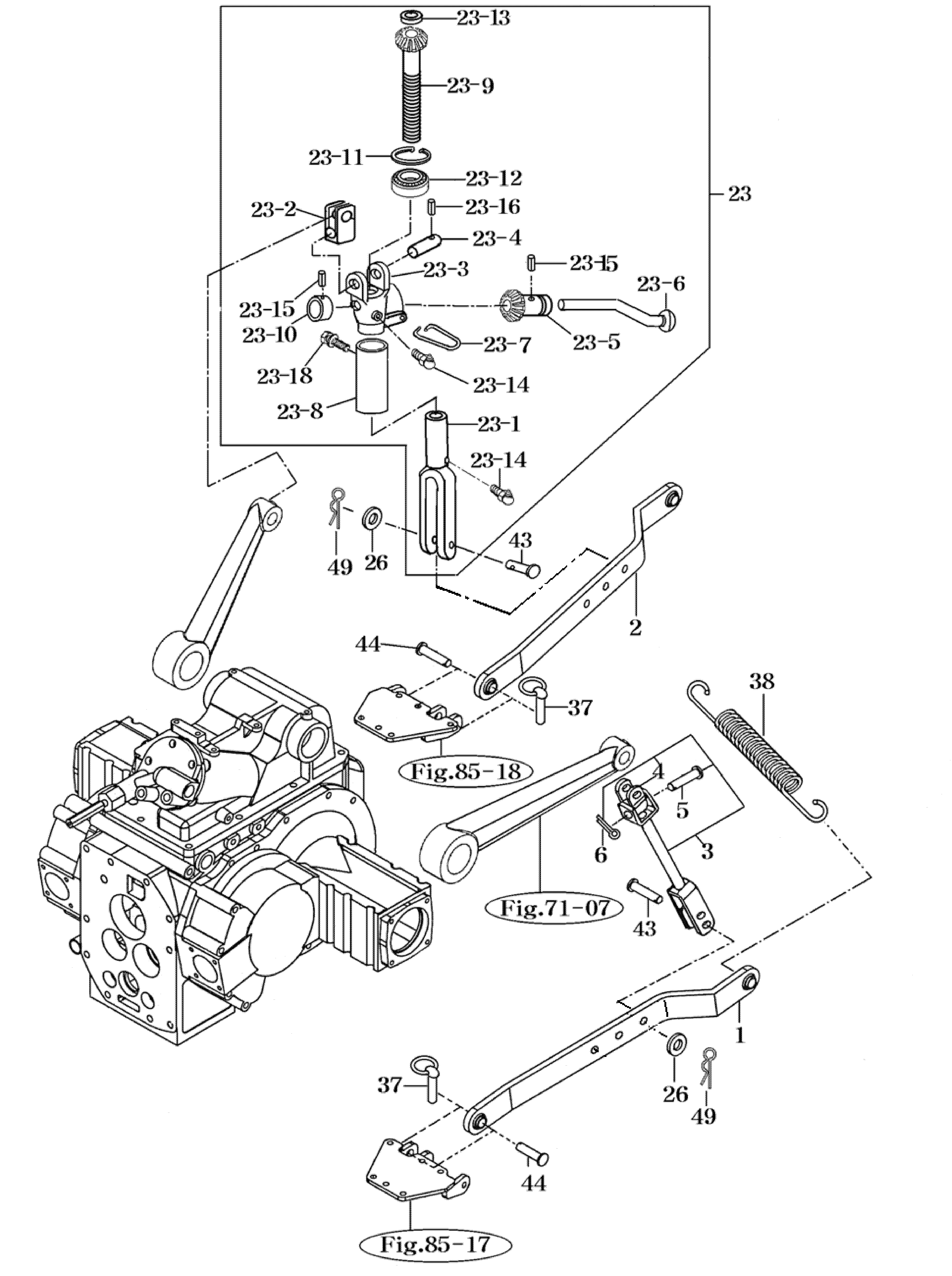 086 - LOWER LINK & LIFT ROD