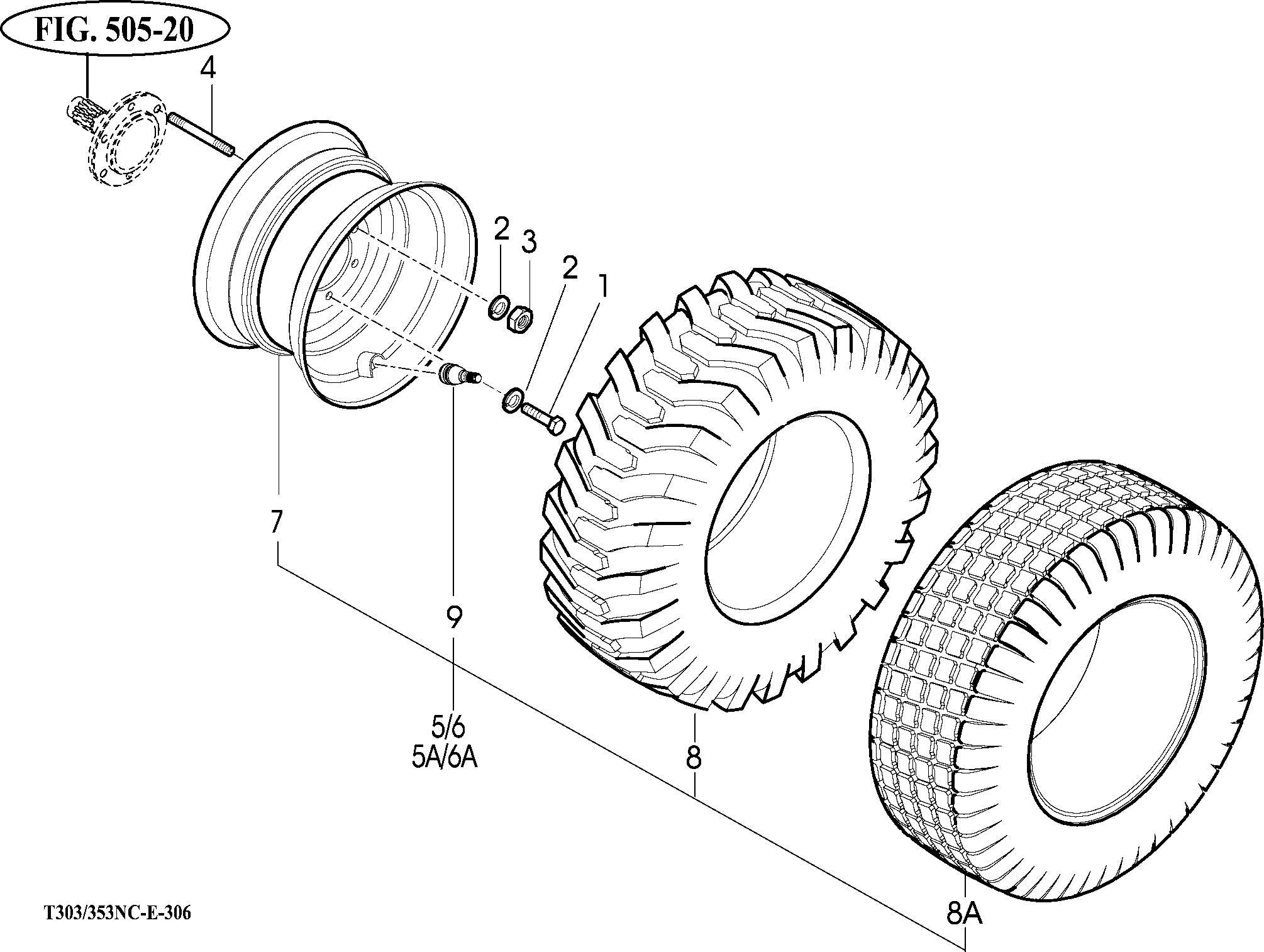 306 - FRONT WHEEL MOUNTING