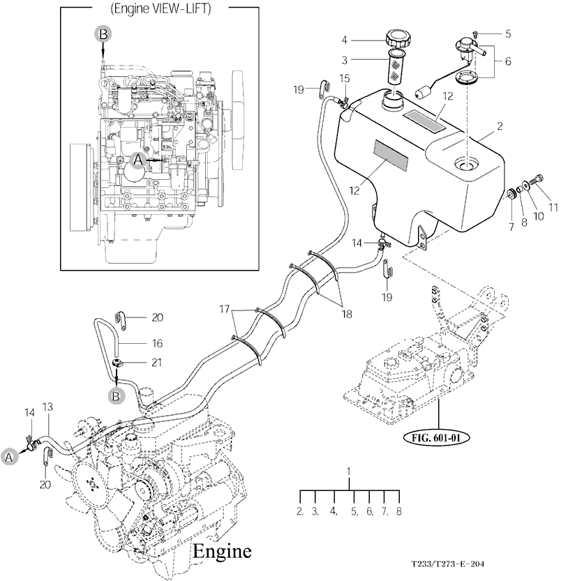 204 - FUEL TANK & FUEL LINE