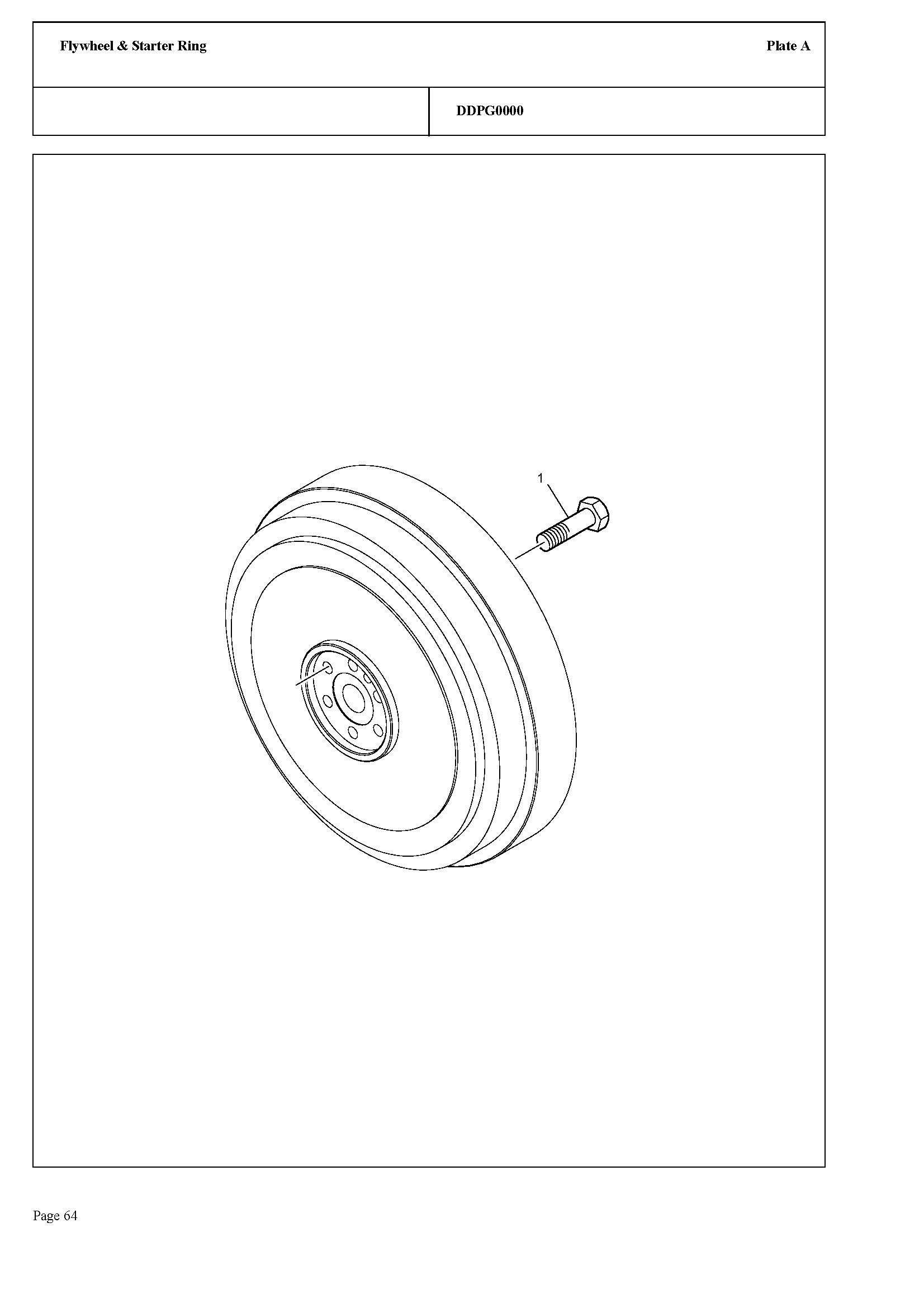 117 - FLYWHEEL & STARTER RING