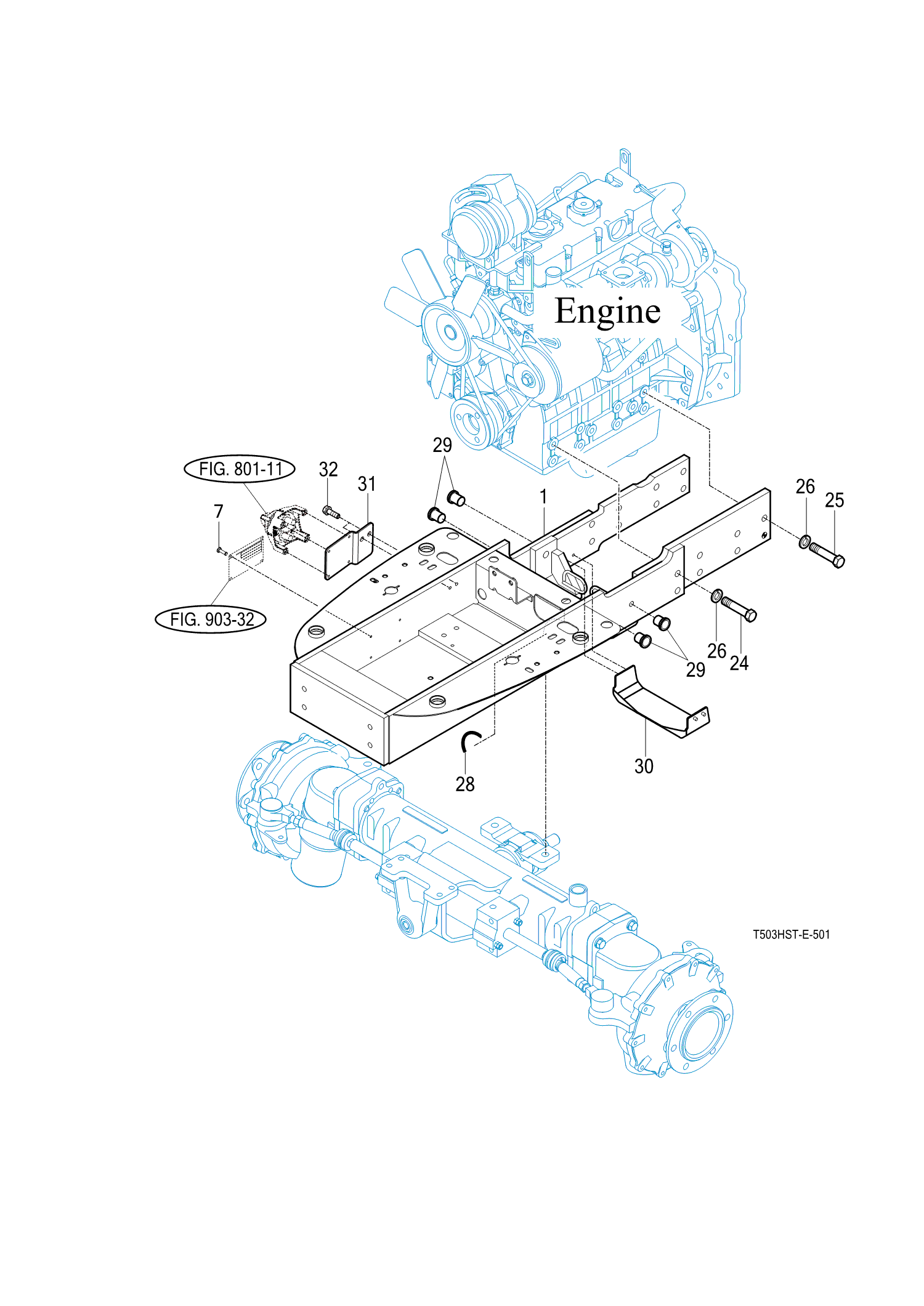 501 - FRONT AXLE SUPPORT