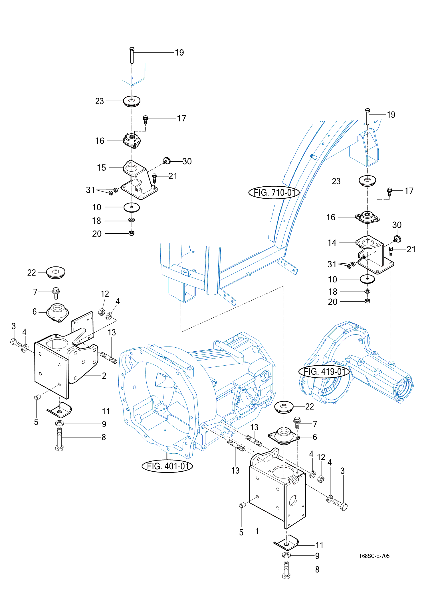 705 - FRONT & REAR MOUNTING 705 - FRONT & REAR MOUNTING