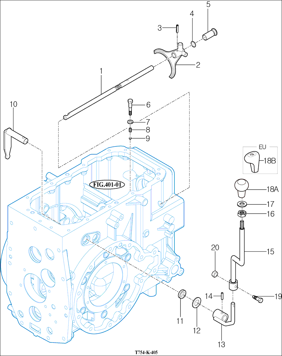 405 - P.T.O CHANGE SHIFTER