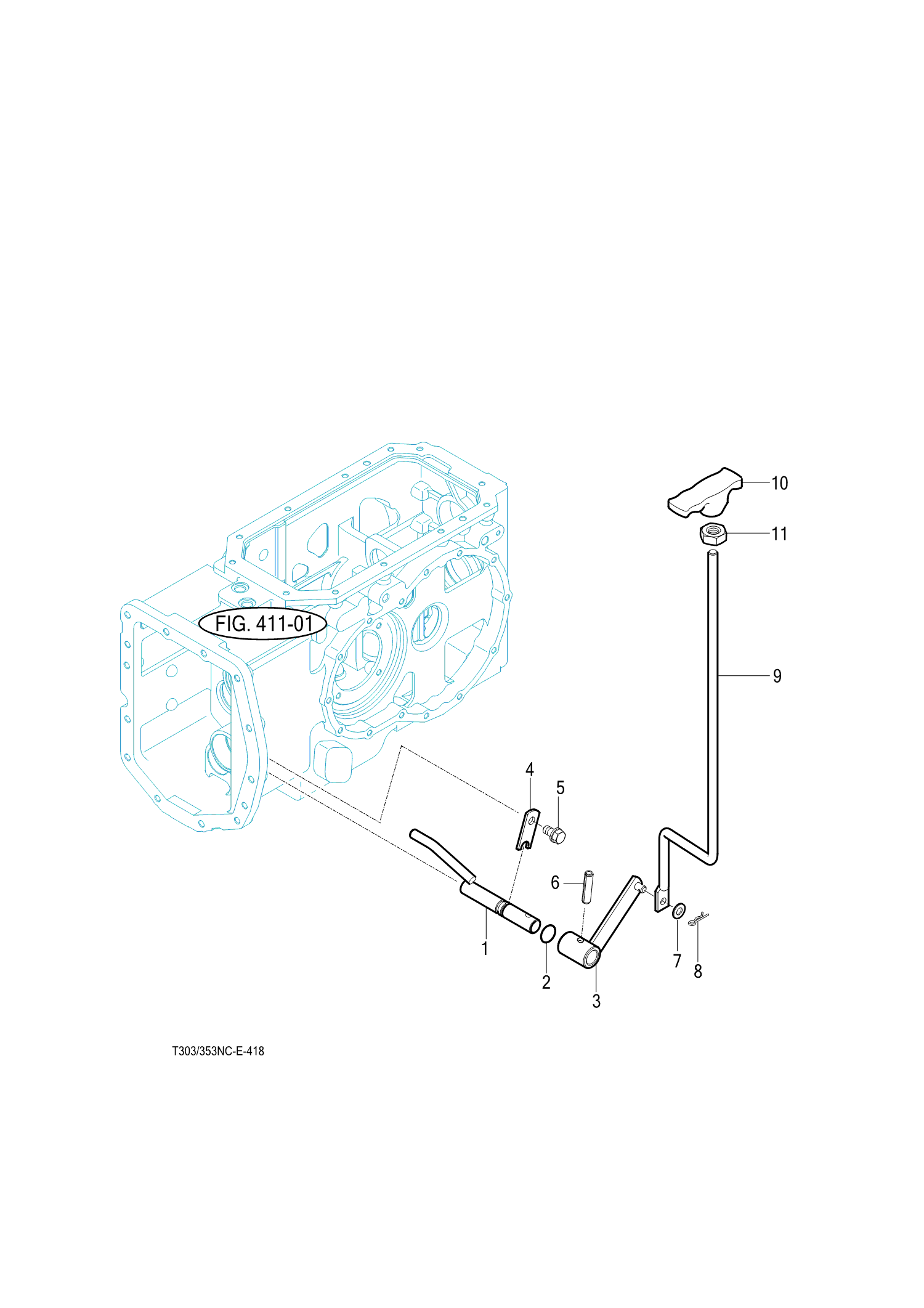 418 - 4WD CHANGE LEVER 418 - 4WD CHANGE LEVER