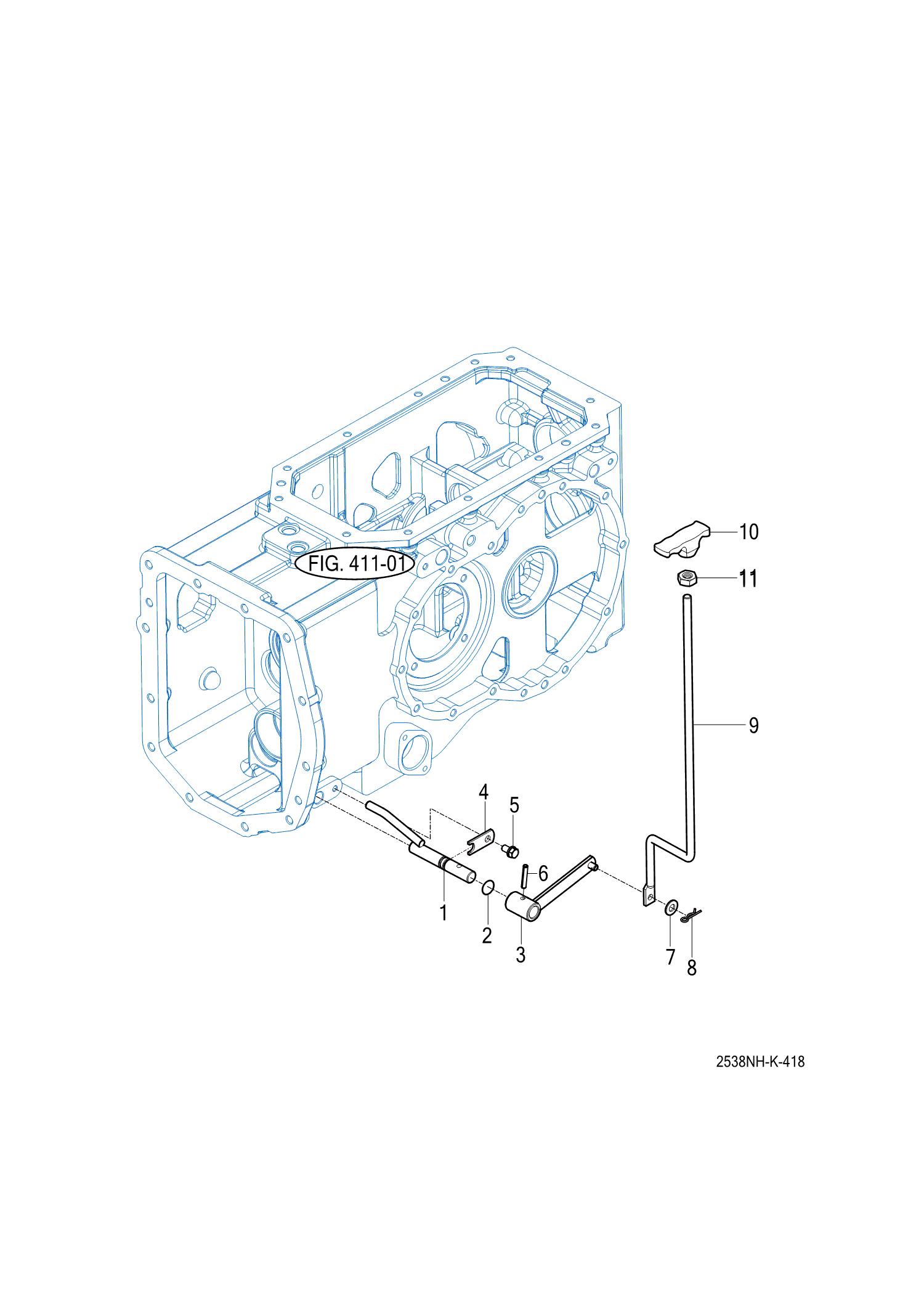 418 - 4WD CHANGE LEVER