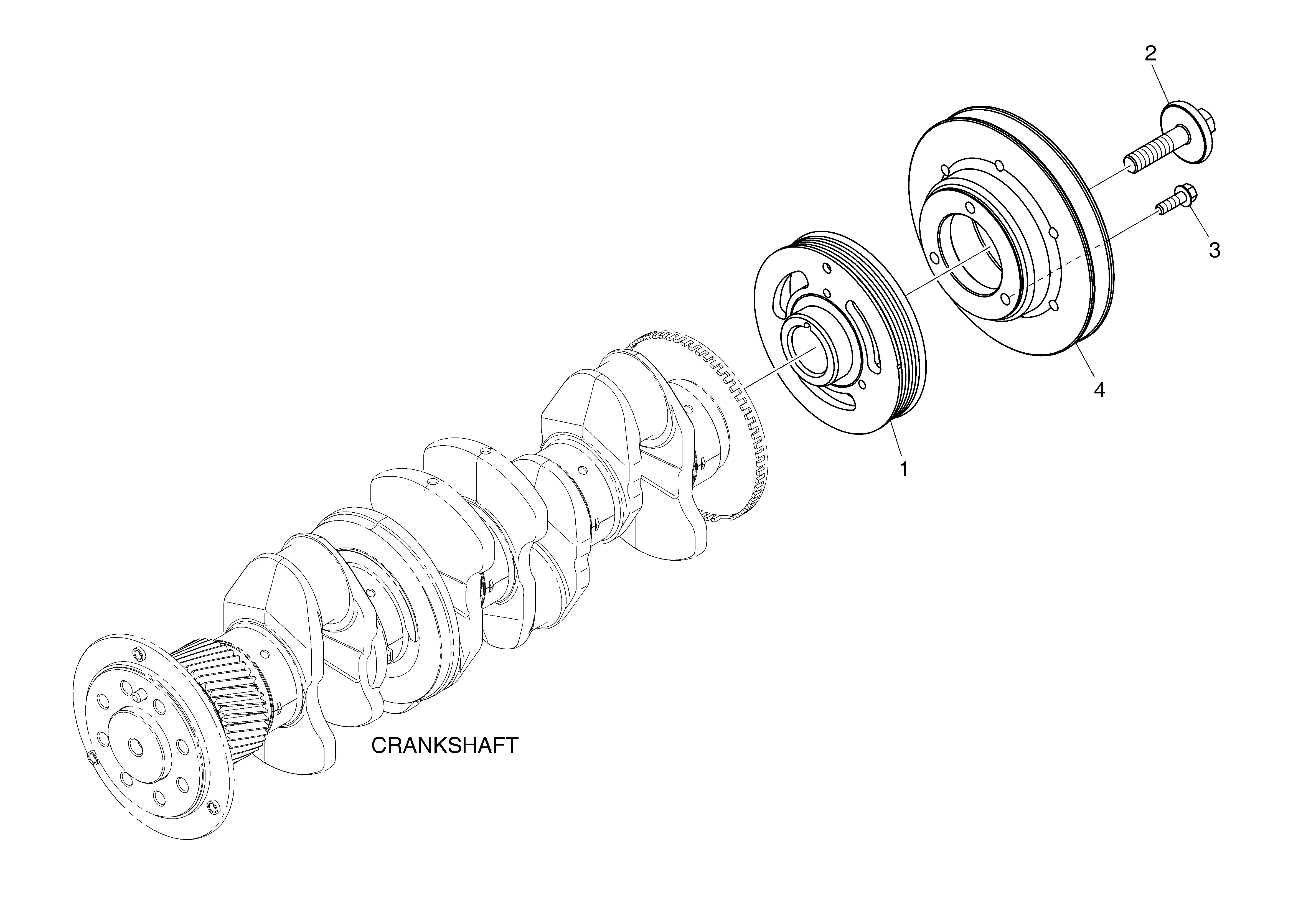 125 - CRANKSHAFT PULLEY