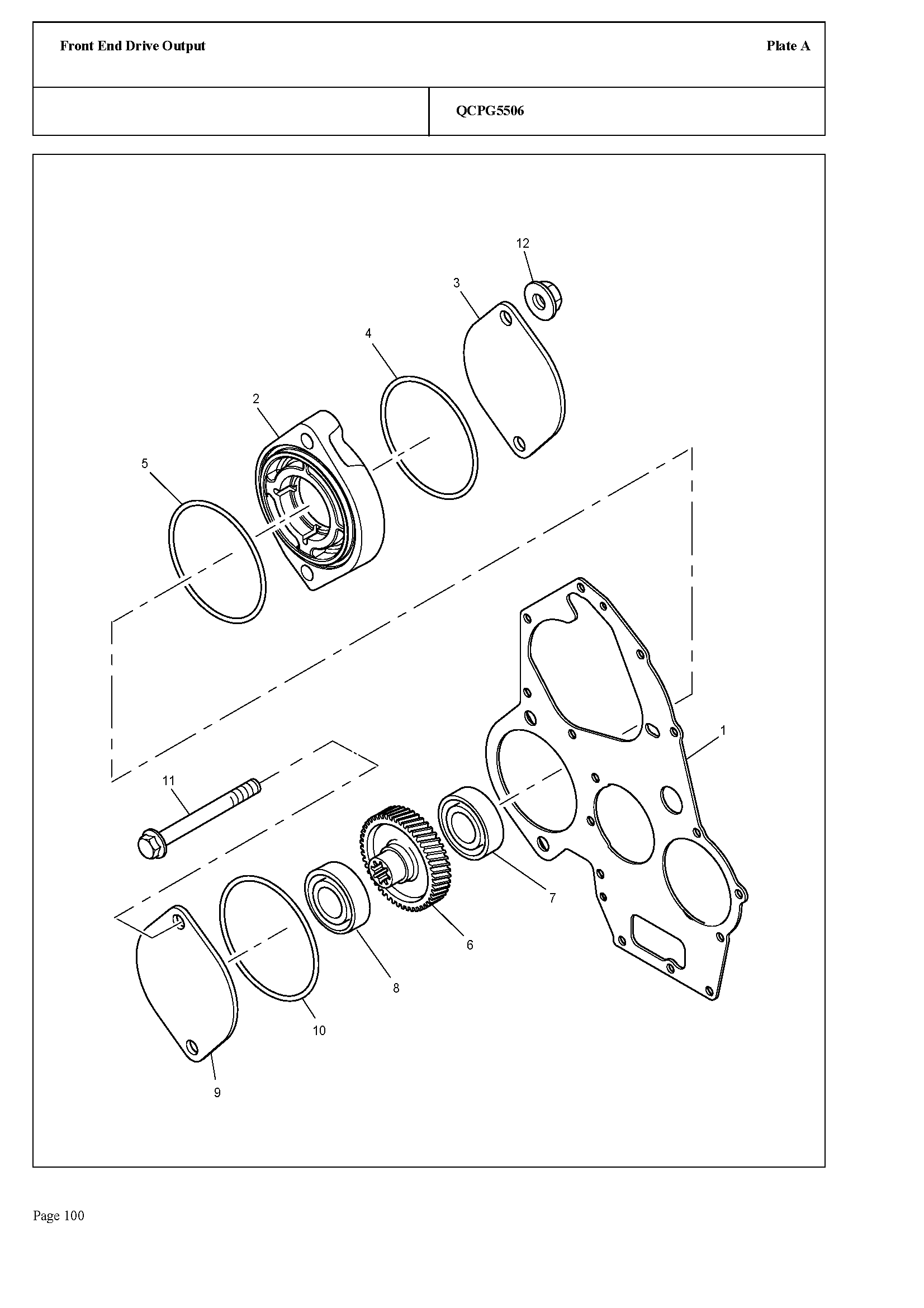 133 - FRONT END DRIVE OUTPUT