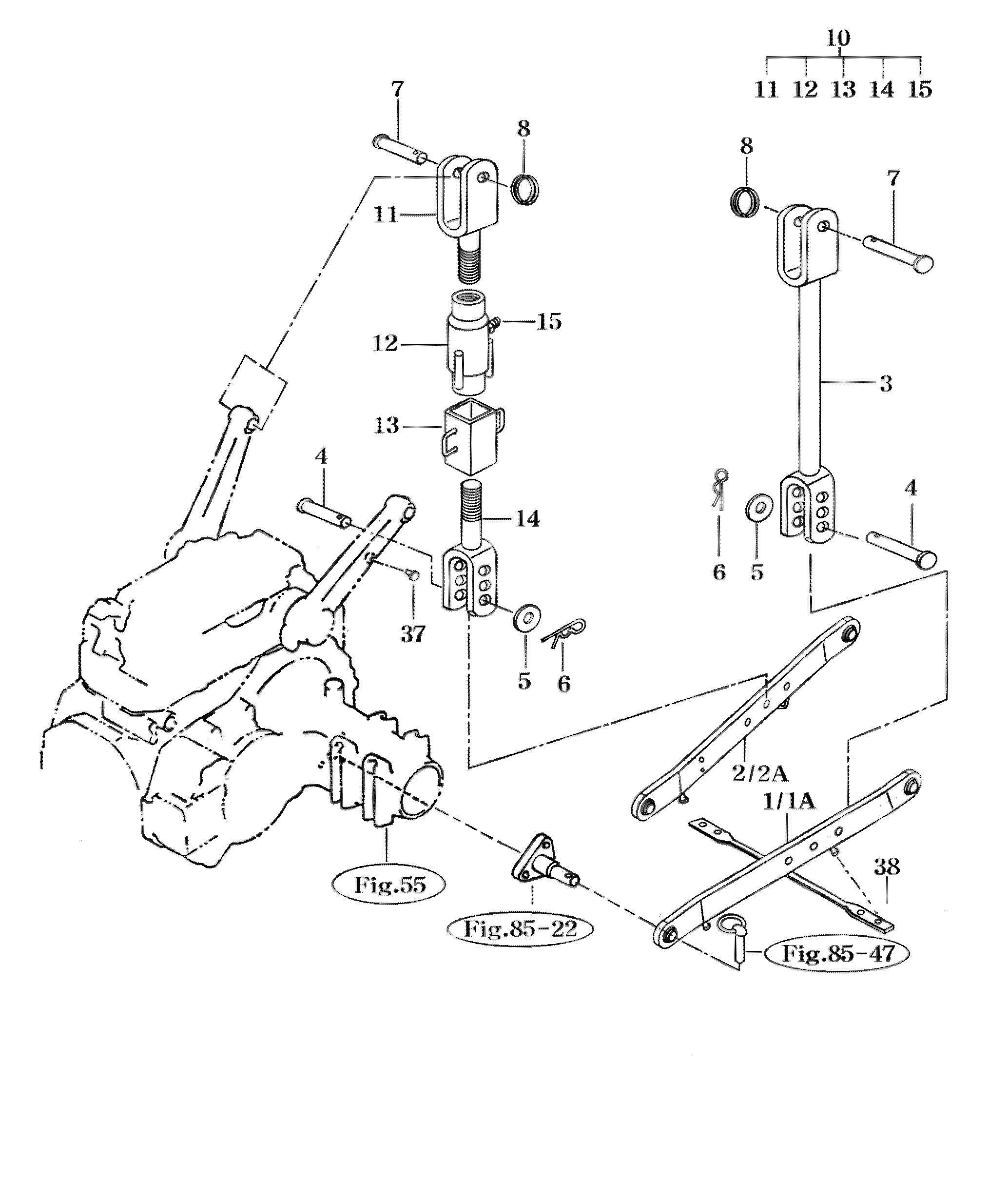 086A - LOWER LINK & LIFT ROD