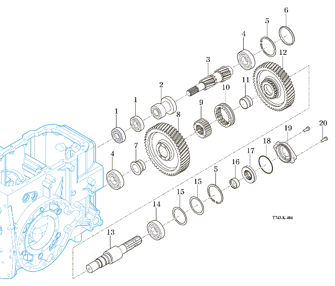 404 - P.T.O CHANGE GEARS