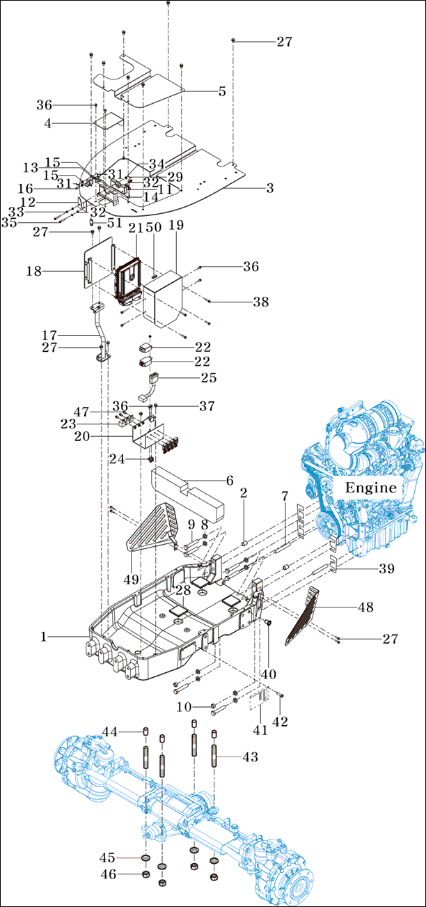 501 - FRONT AXLE SUPPORTER