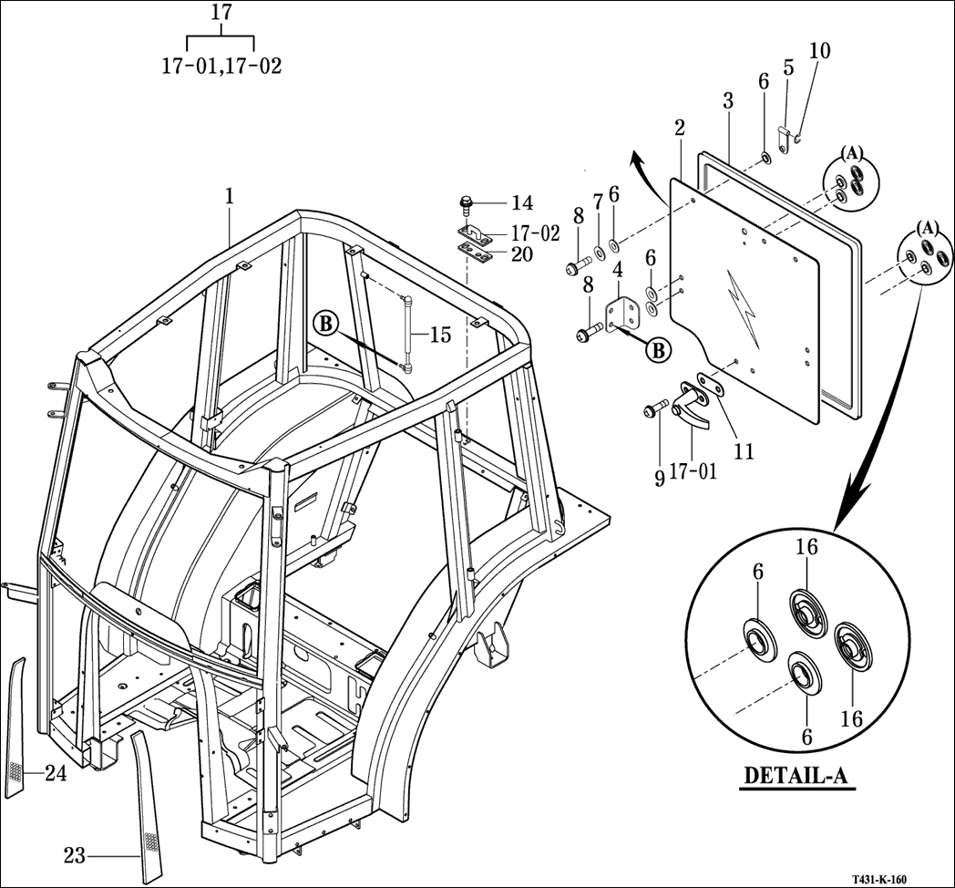 160 - FRAME AND REAR GRASS