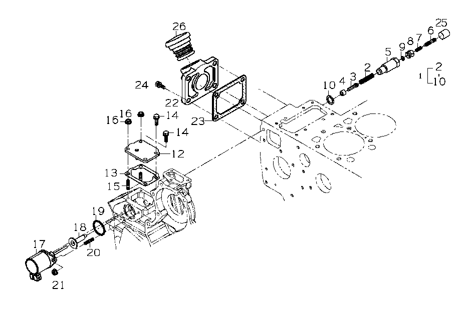 114 - ENGINE STOP LEVER GROUP